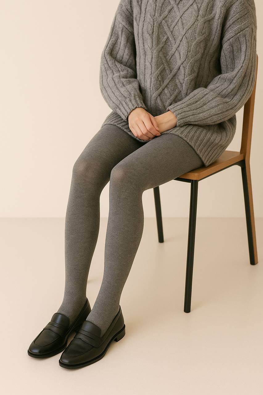 Baumwollstrumpfhosen für Damen – Klassische Farben, reguläre Größen