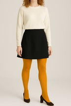 Women's Soft Cotton Basic Tights – Vivid Colors, Petite Sizes