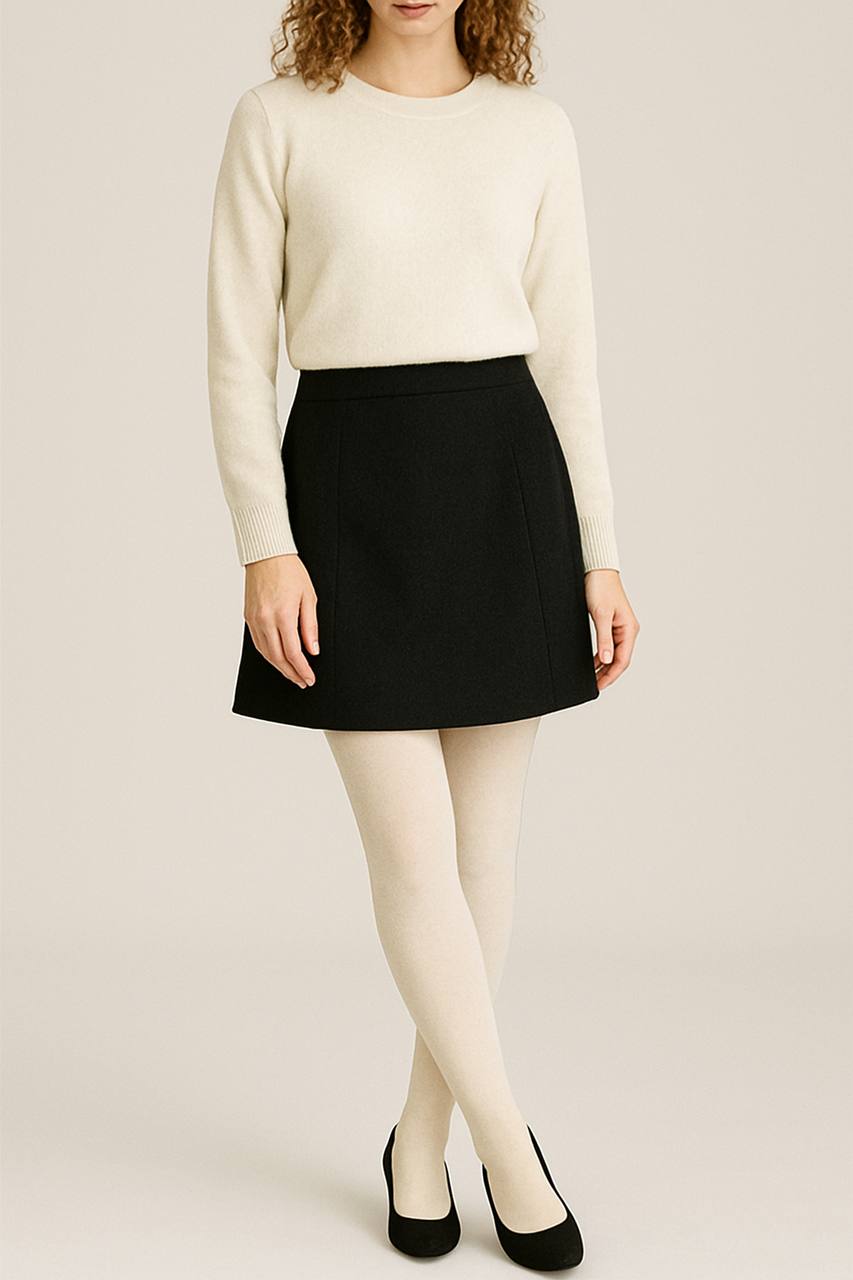 Baumwollstrumpfhosen für Damen – Klassische Farben, reguläre Größen