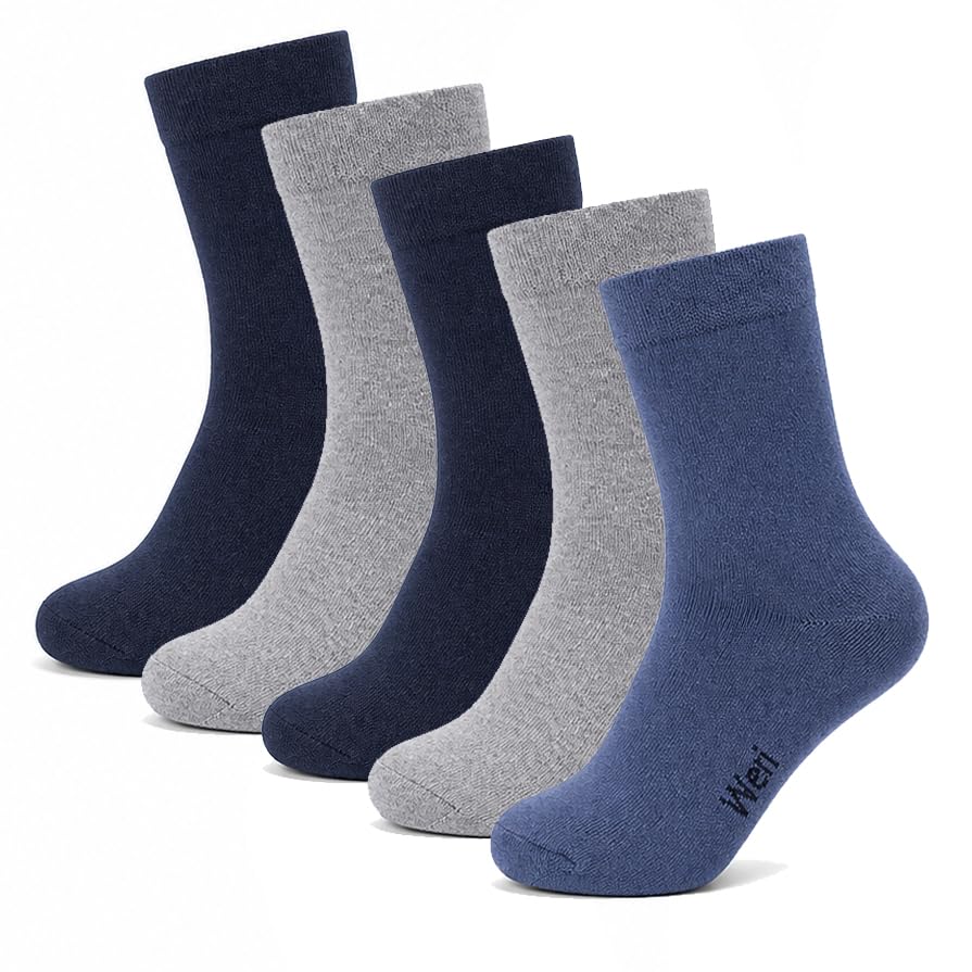 Classic Everyday Crew Socks – 5 Pack