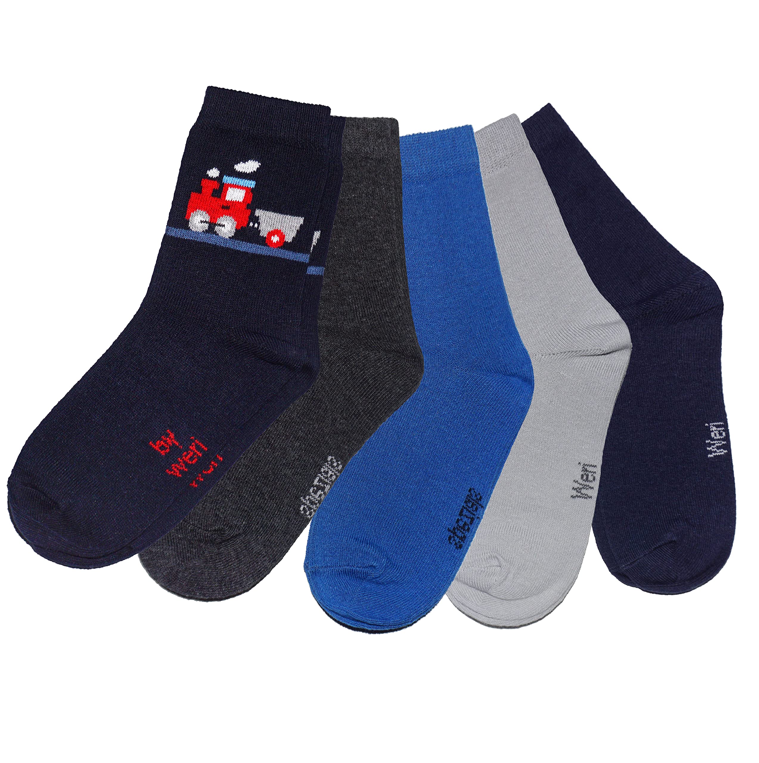 Little Train Crew Socks – 5 Pack