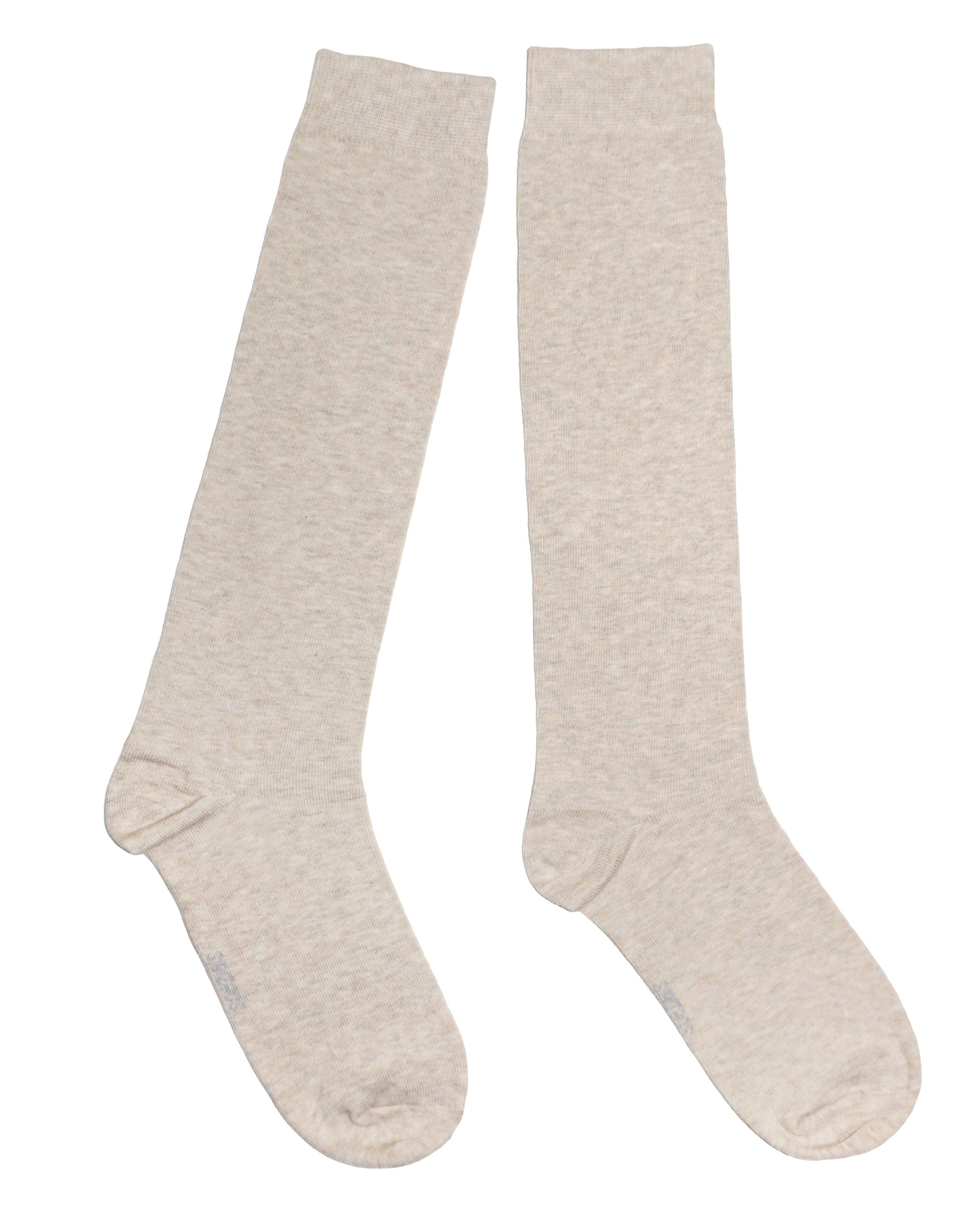Women’s Pure Tones Knee-High Socks - Neutral Colors