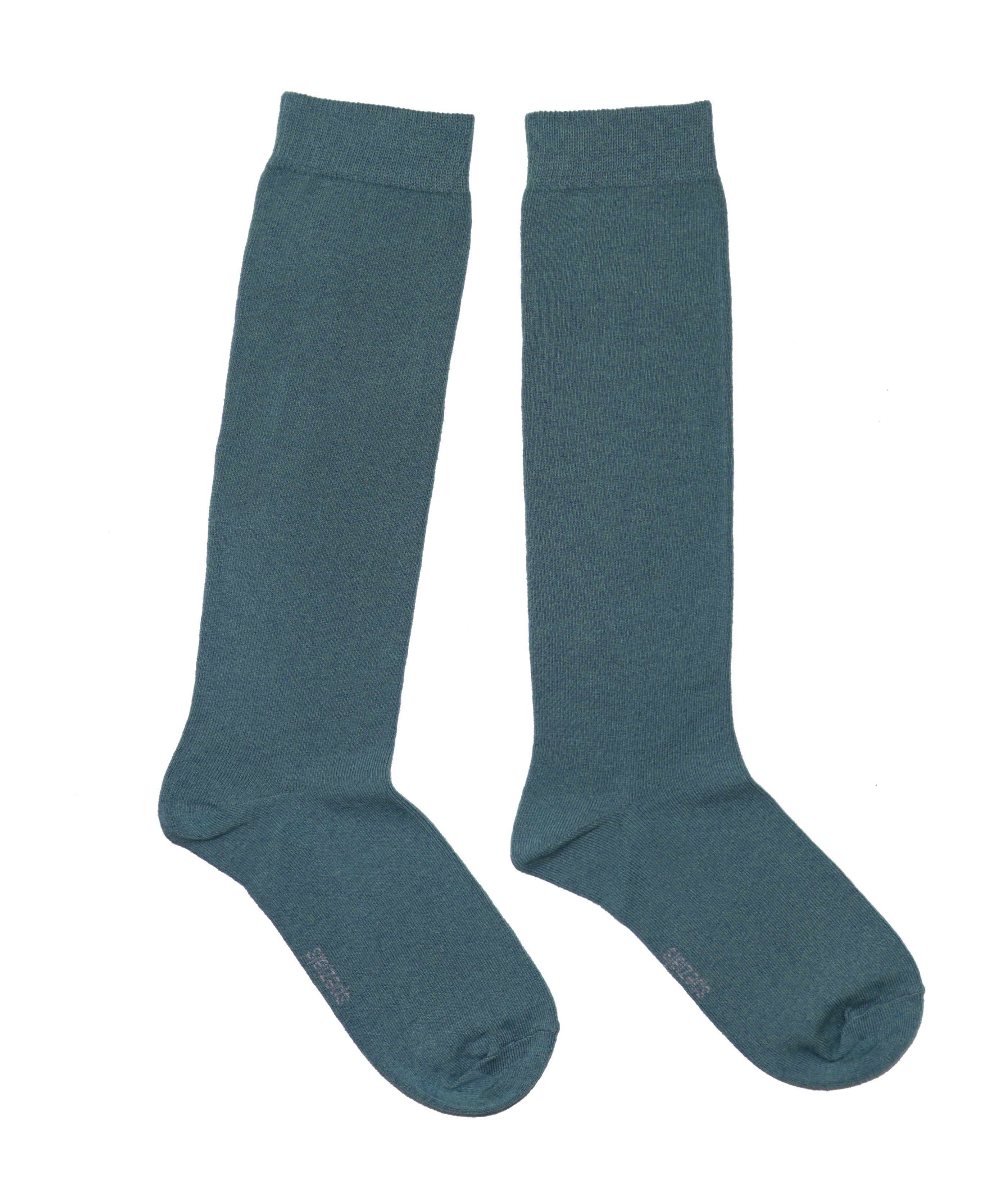 Women’s Pure Tones Knee-High Socks - Ocean Colors
