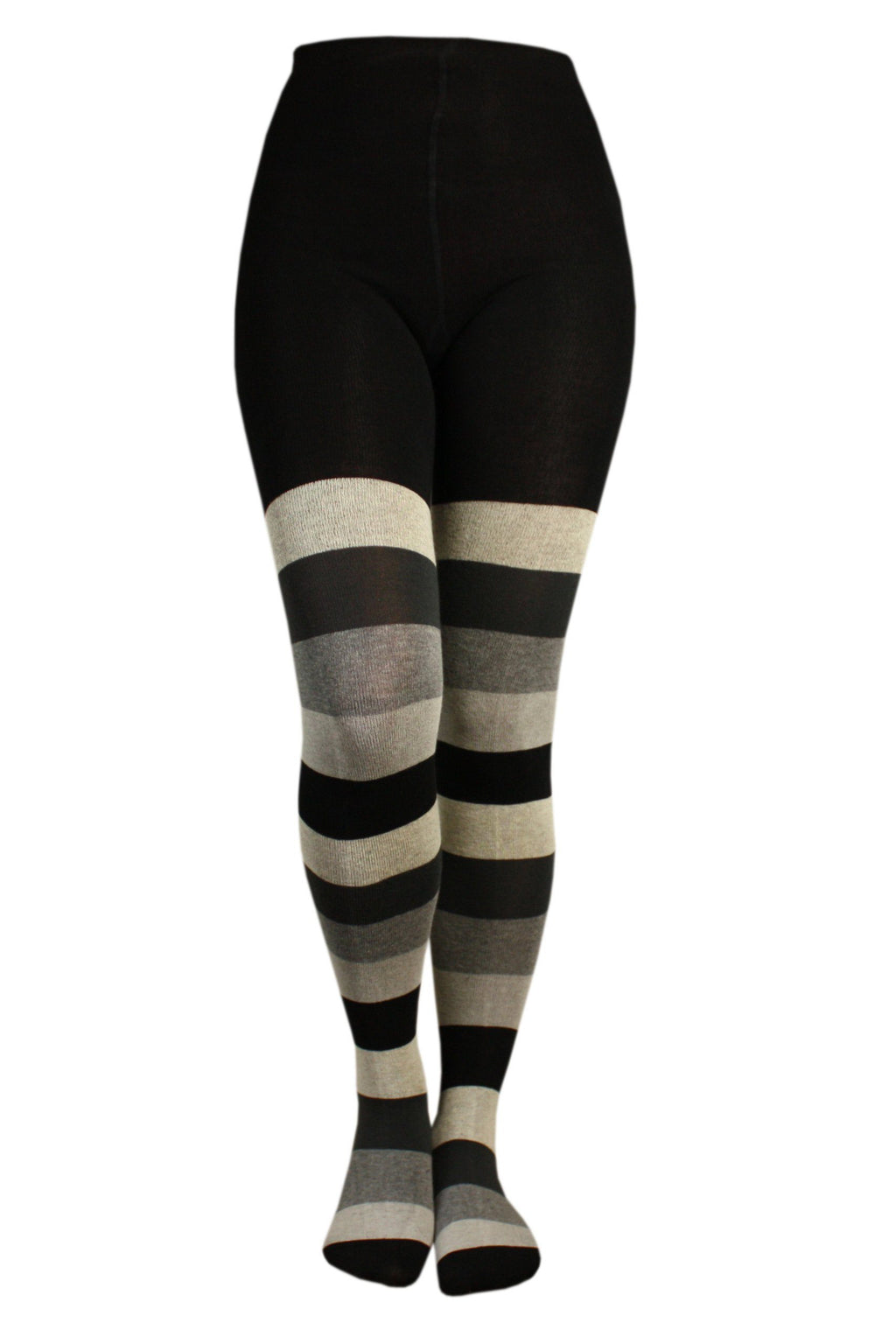 Women's Cotton Tights - Urban Stripes
