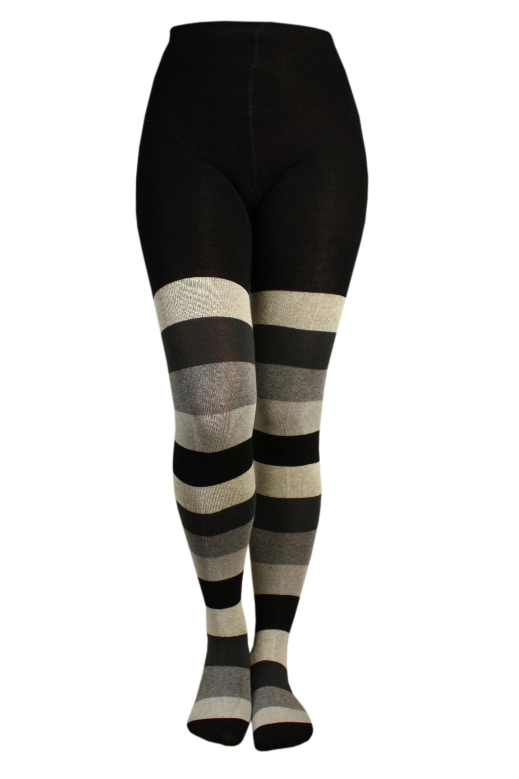 Women's Cotton Tights - Urban Stripes