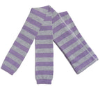 Leggings for Girls - Soft Lilac Stripes