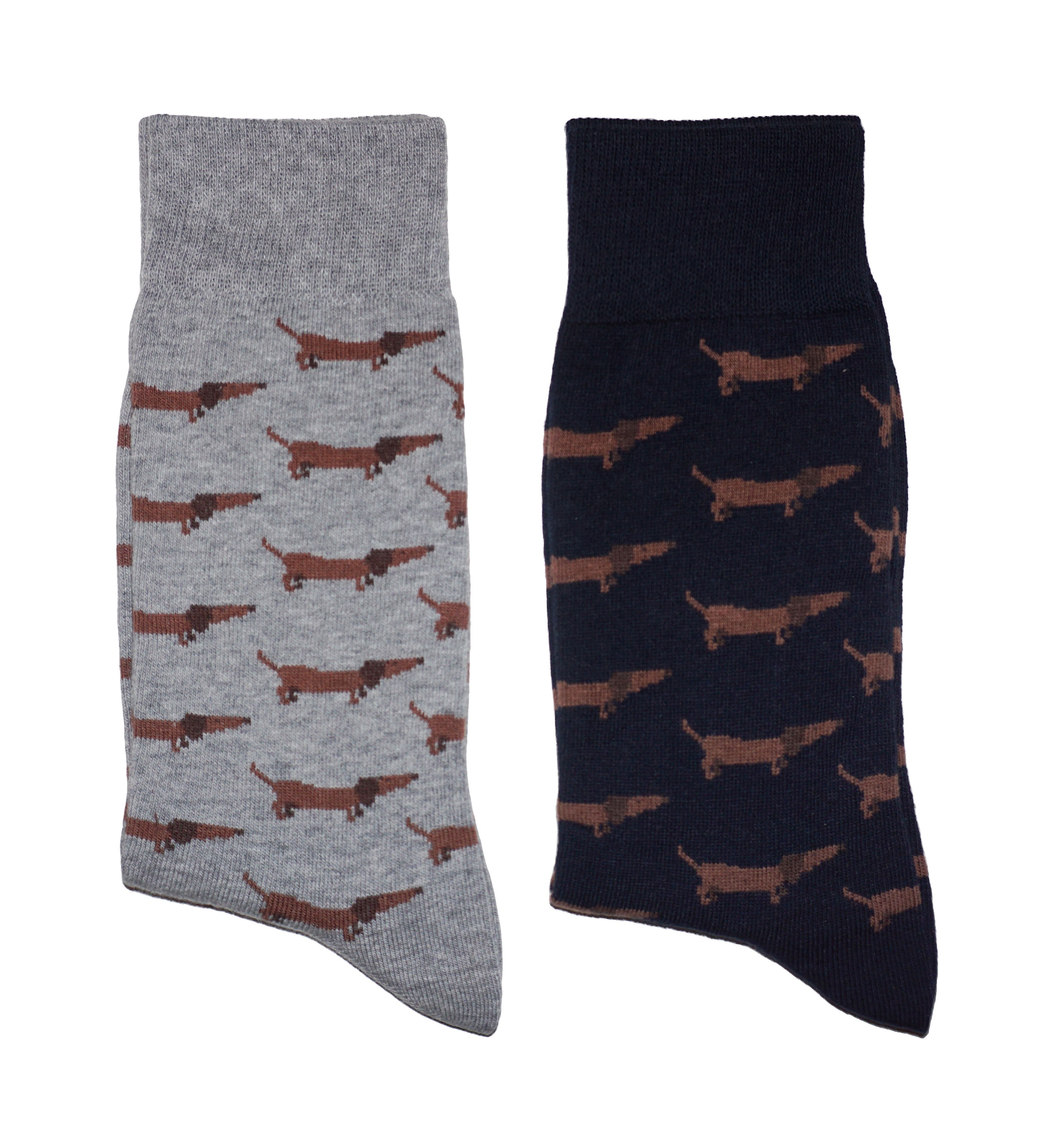 Unisex Dachshund Pattern Socks