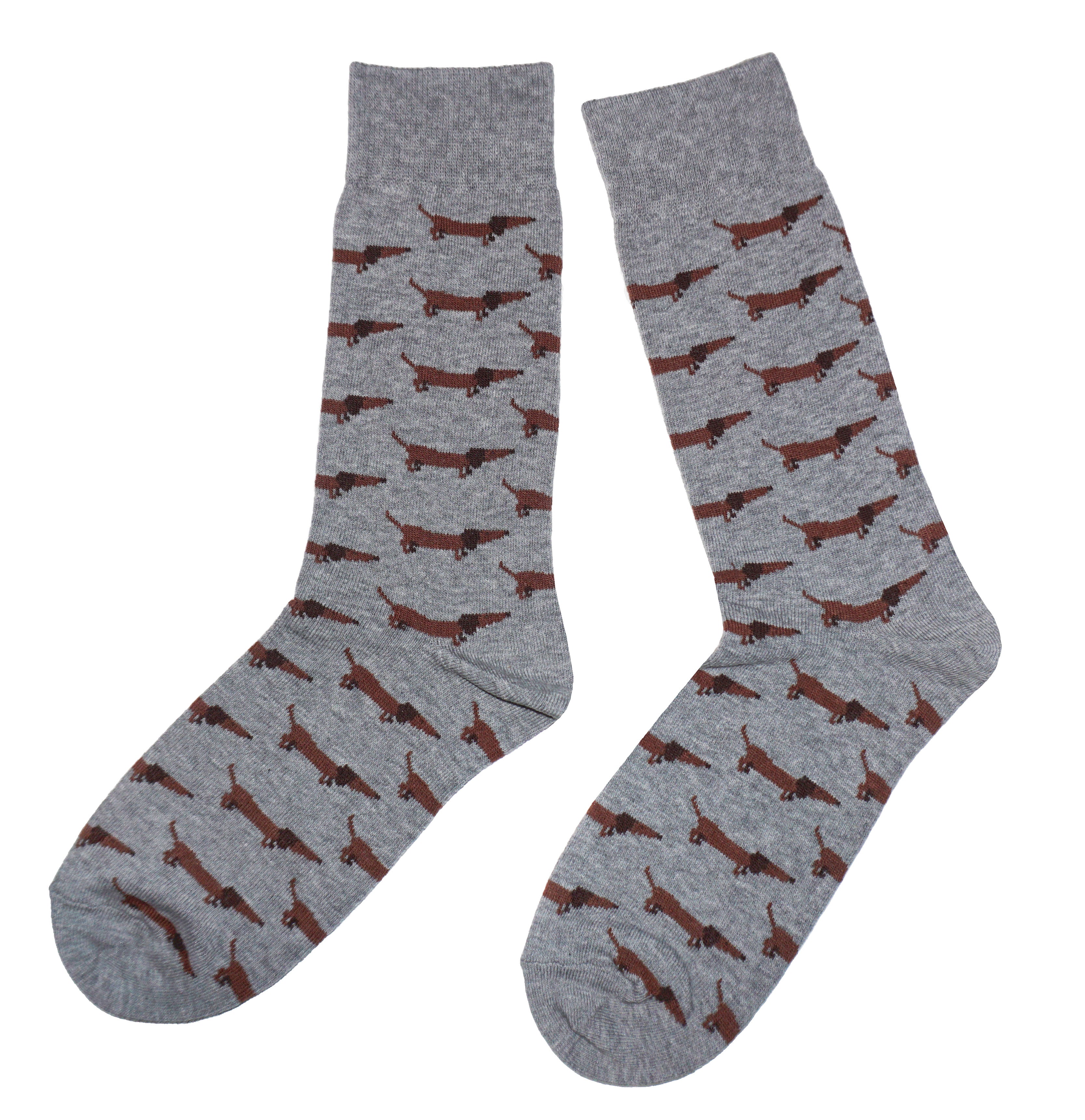 Unisex Dachshund Pattern Socks