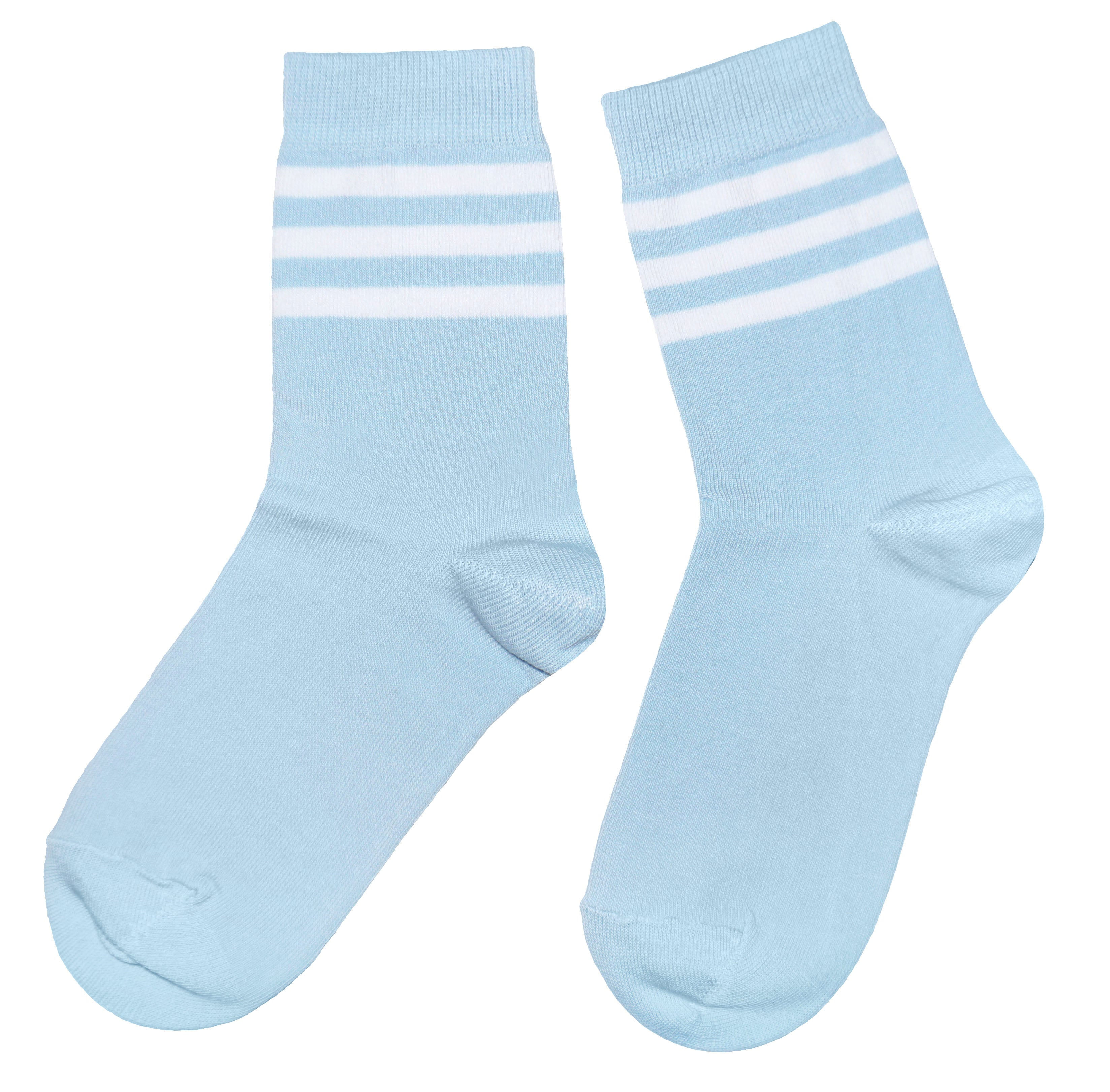 Three-Stripe Classic Crew Socks