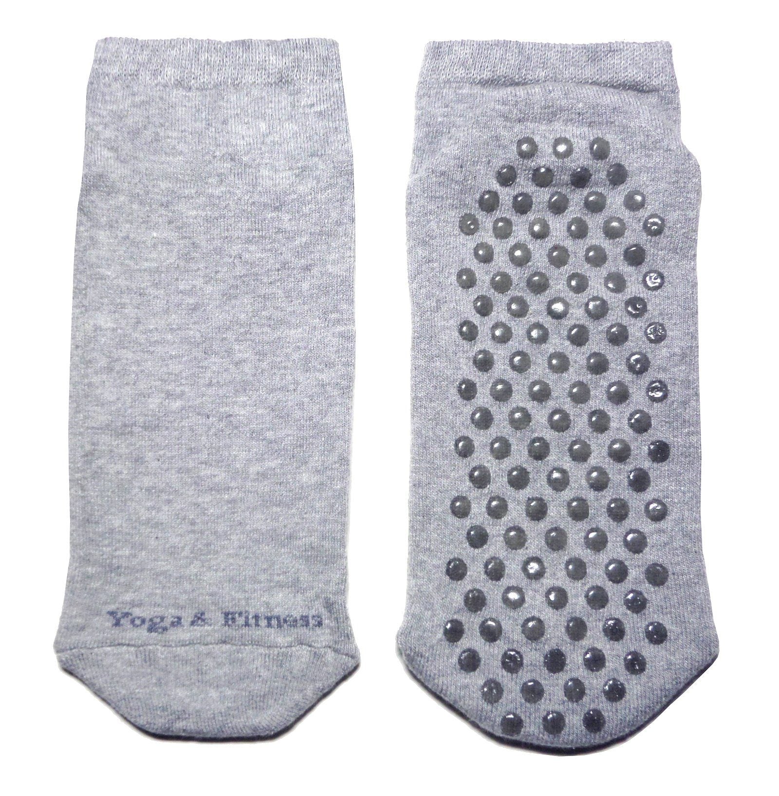 Women’s Anti-Slip Sports Socks with ABS Grips – Yoga & Fitness Cotton Socks