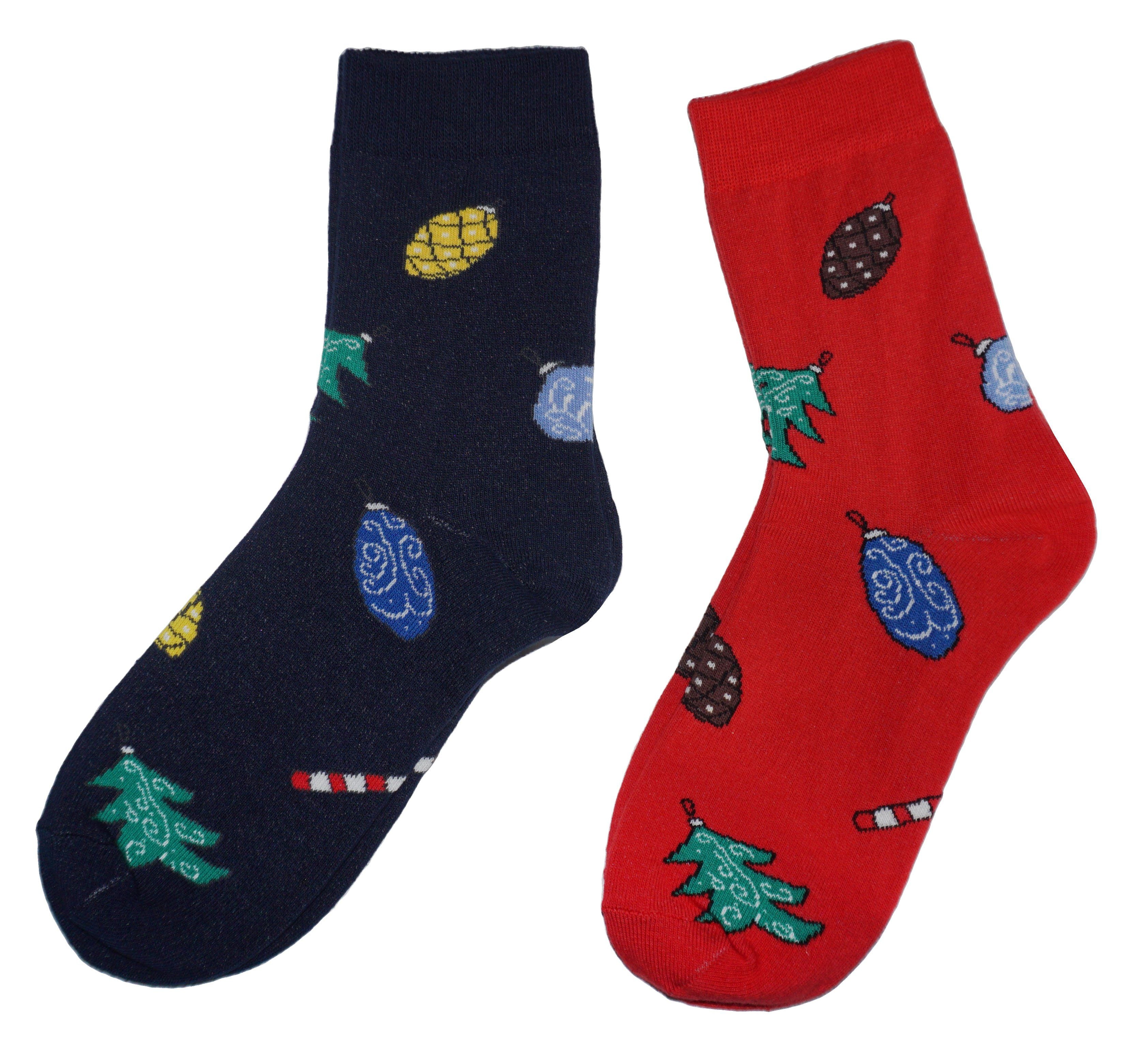 Men’s Cotton Crew Socks Christmas Ornaments