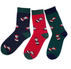 Men’s Cotton Crew Socks Santa