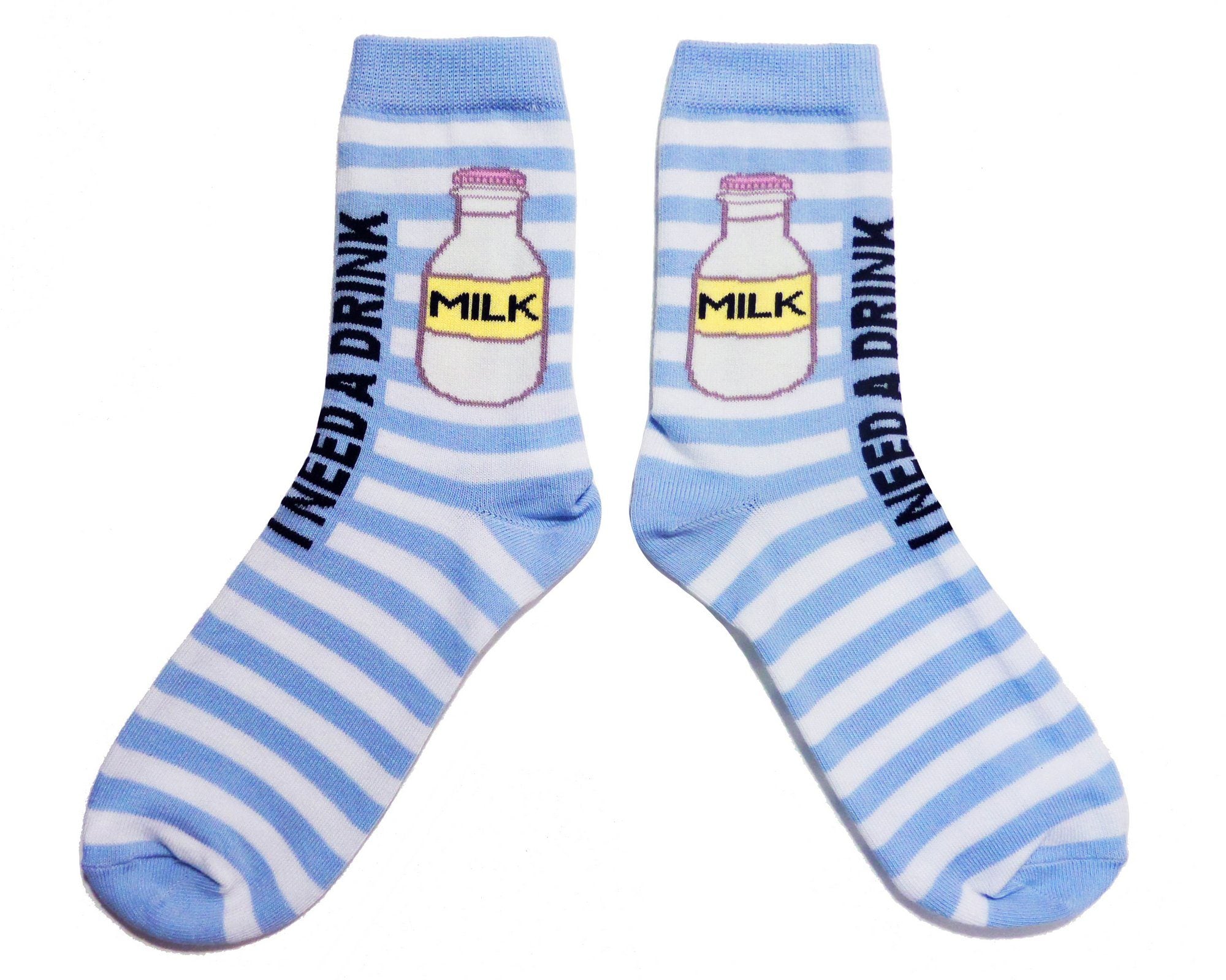 Men’s Cotton Crew Socks “I Need a Drink”