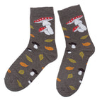 Men’s Cotton Crew Socks Mushrooms