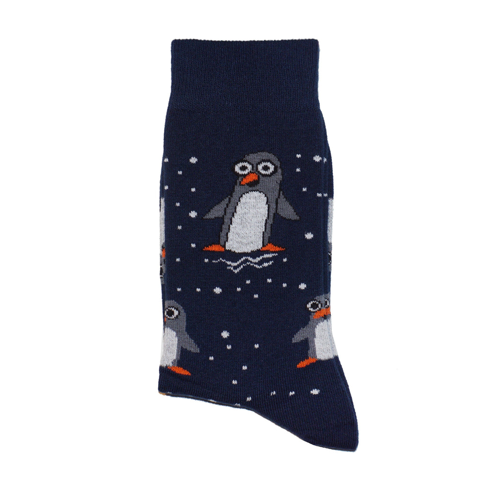 Men’s Cotton Crew Socks Penguin