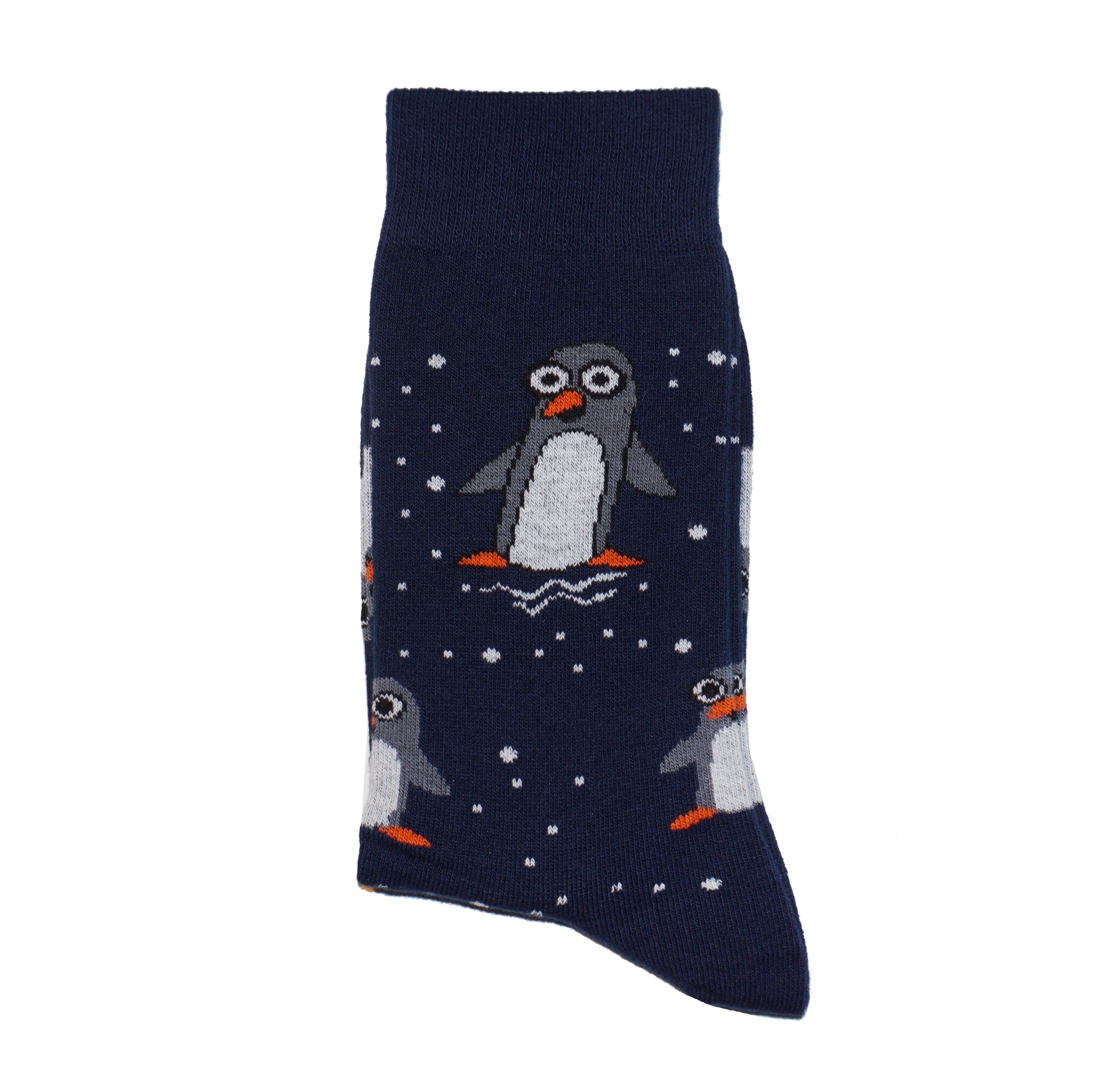 Men’s Cotton Crew Socks Penguin