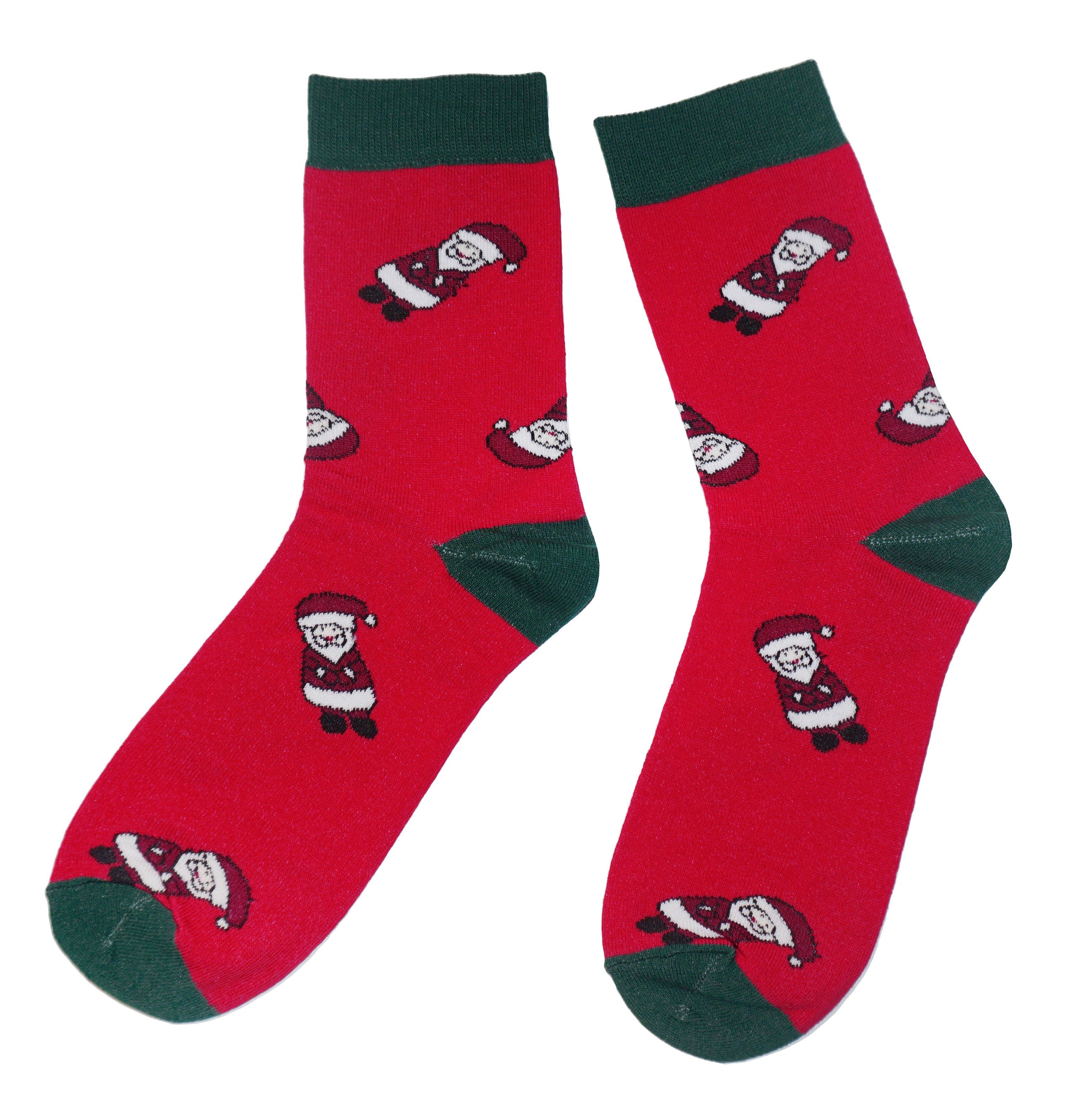 Men’s Cotton Crew Socks Santa