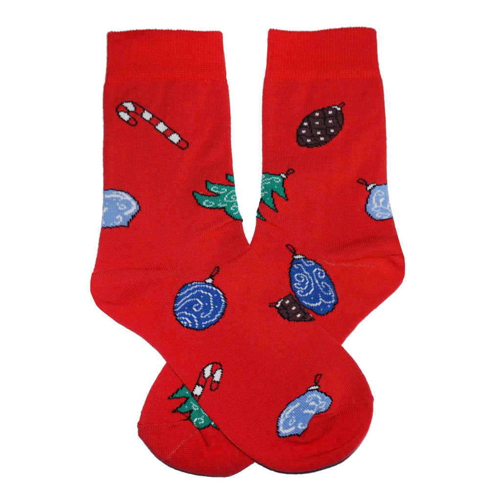Men’s Cotton Crew Socks Christmas Ornaments