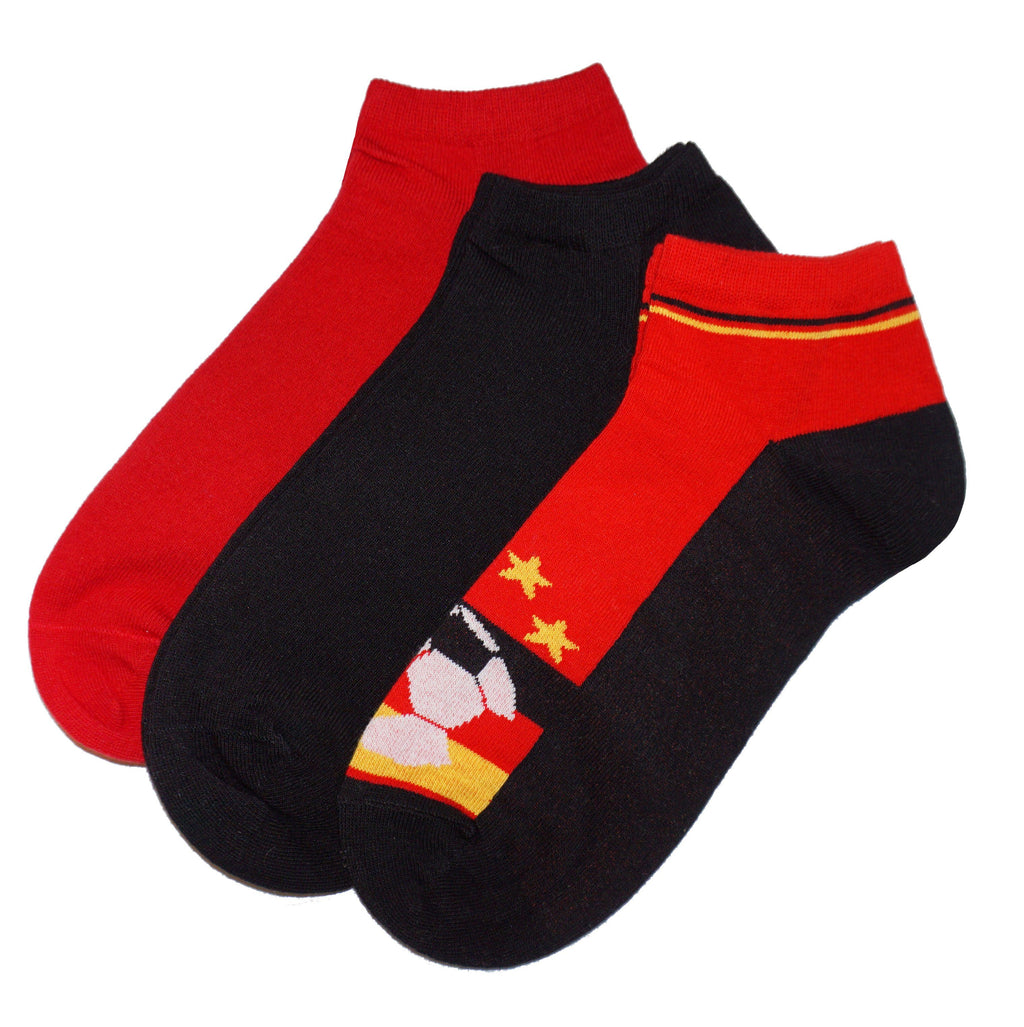 Boys & Men Ankle Socks – Sport Style Sneaker Socks - 3 Pack