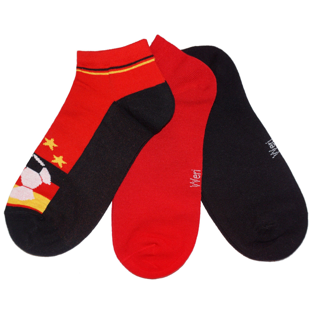 Boys & Men Ankle Socks – Sport Style Sneaker Socks - 3 Pack