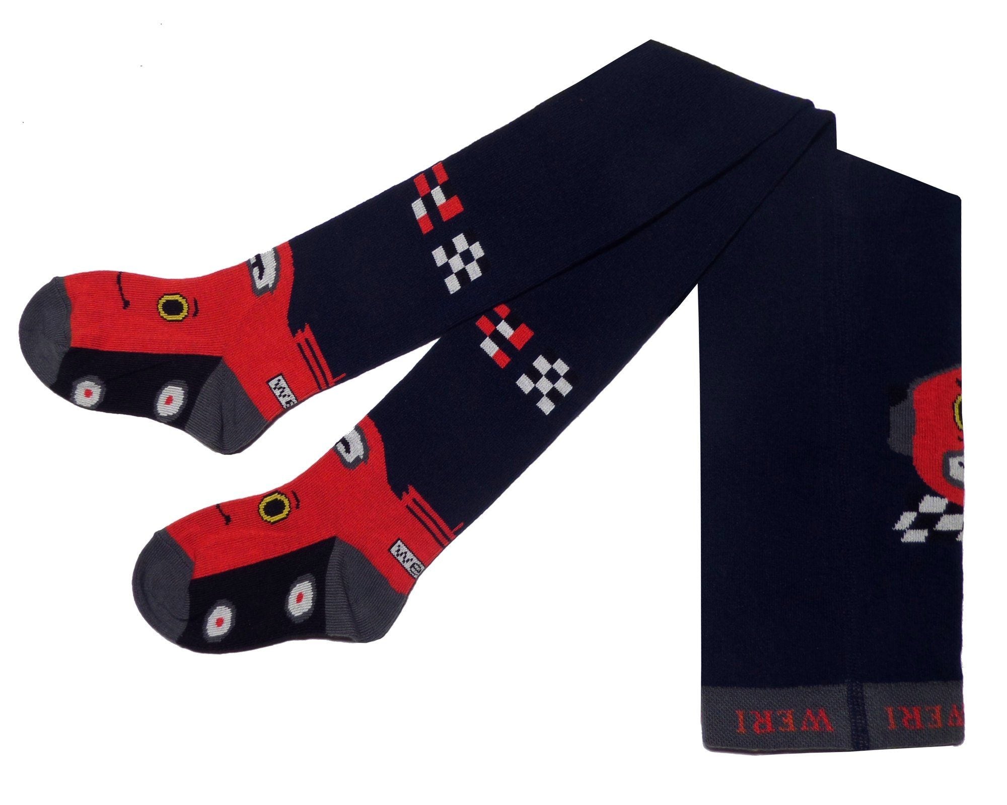 Boys Cotton Tights - Lightning