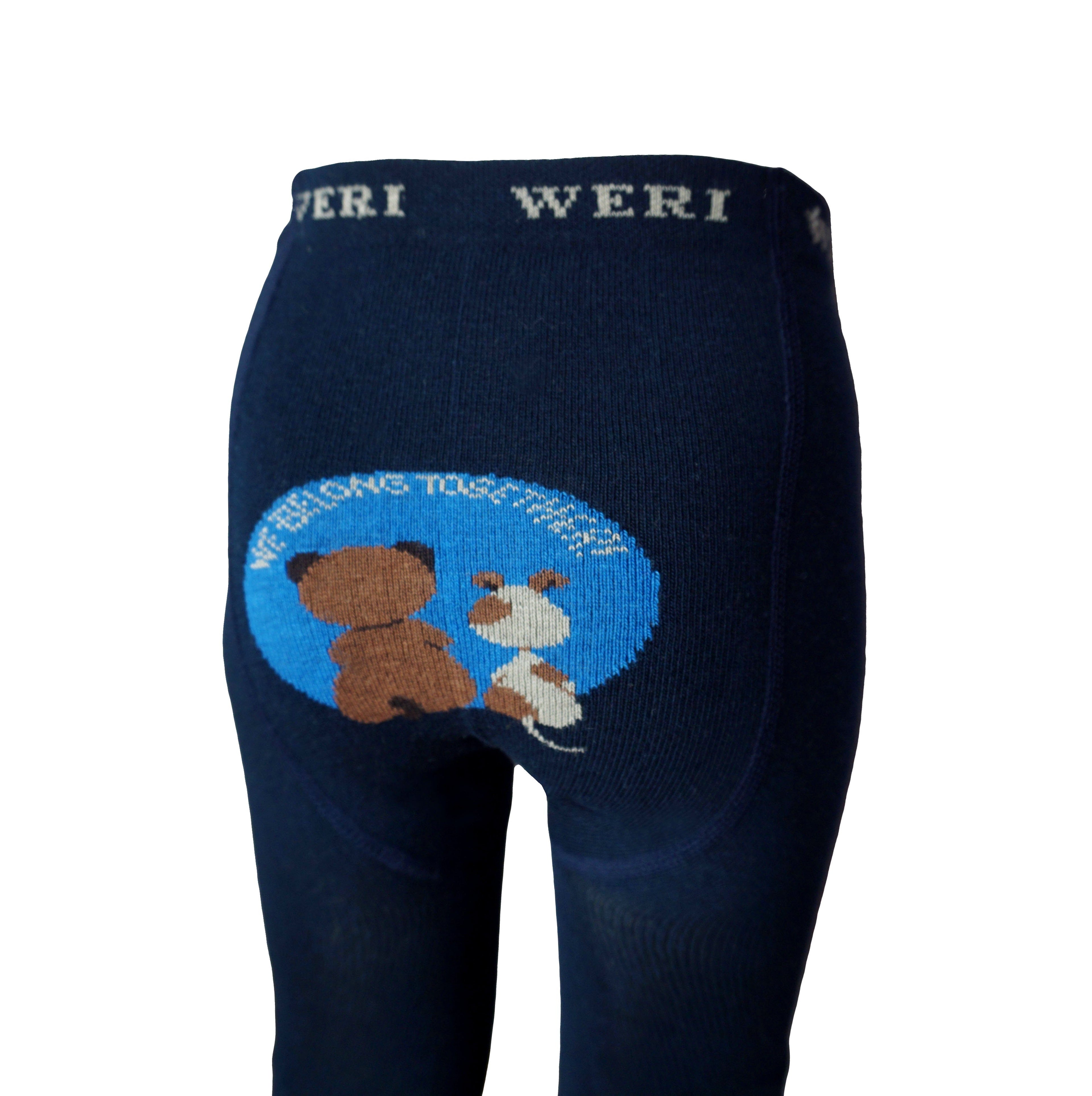Baby and Toddler Bear & Puppy Friends Cotton Crawling Tights