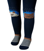Baby and Toddler Bear & Puppy Friends Cotton Crawling Tights