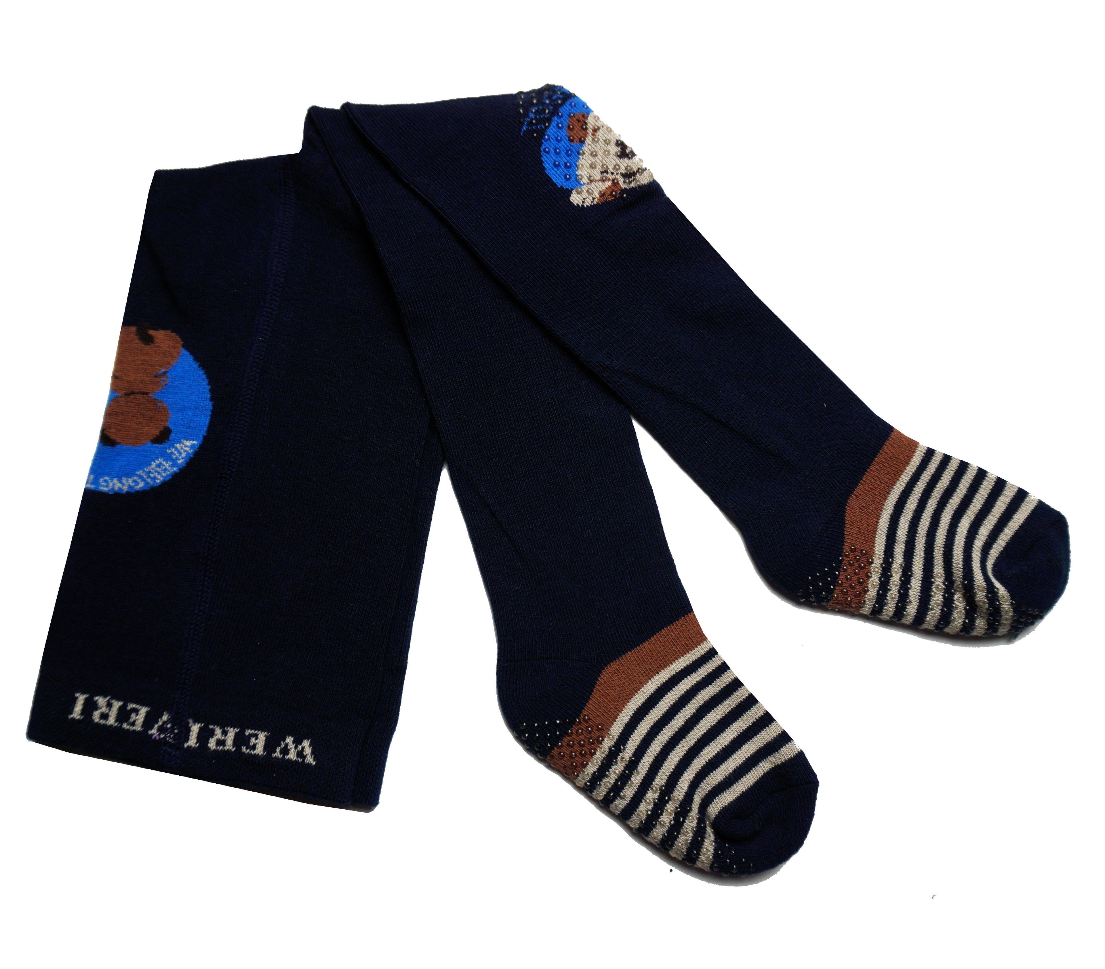 Baby and Toddler Bear & Puppy Friends Cotton Crawling Tights