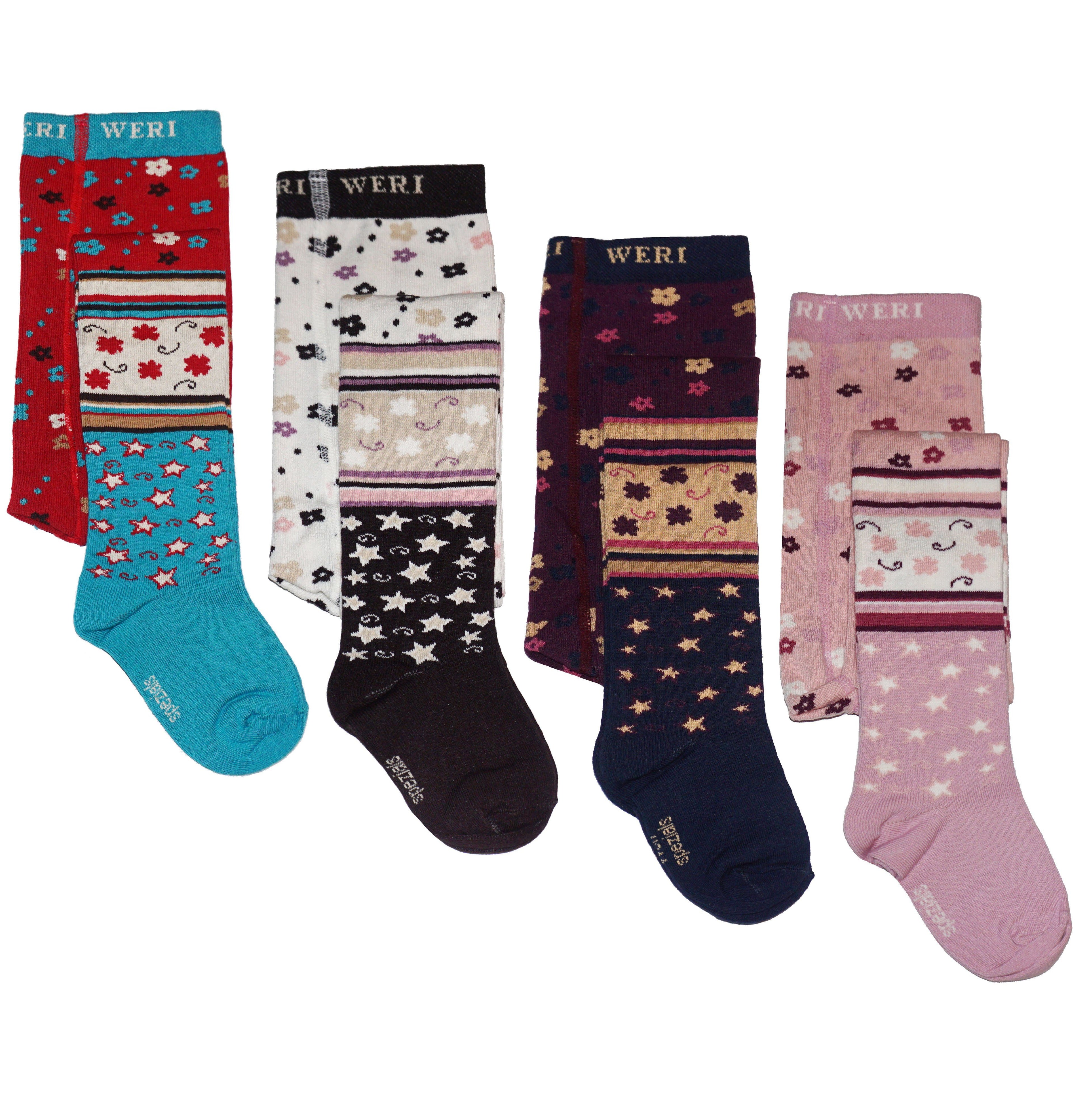 Girls Cotton Tights Mix and Match