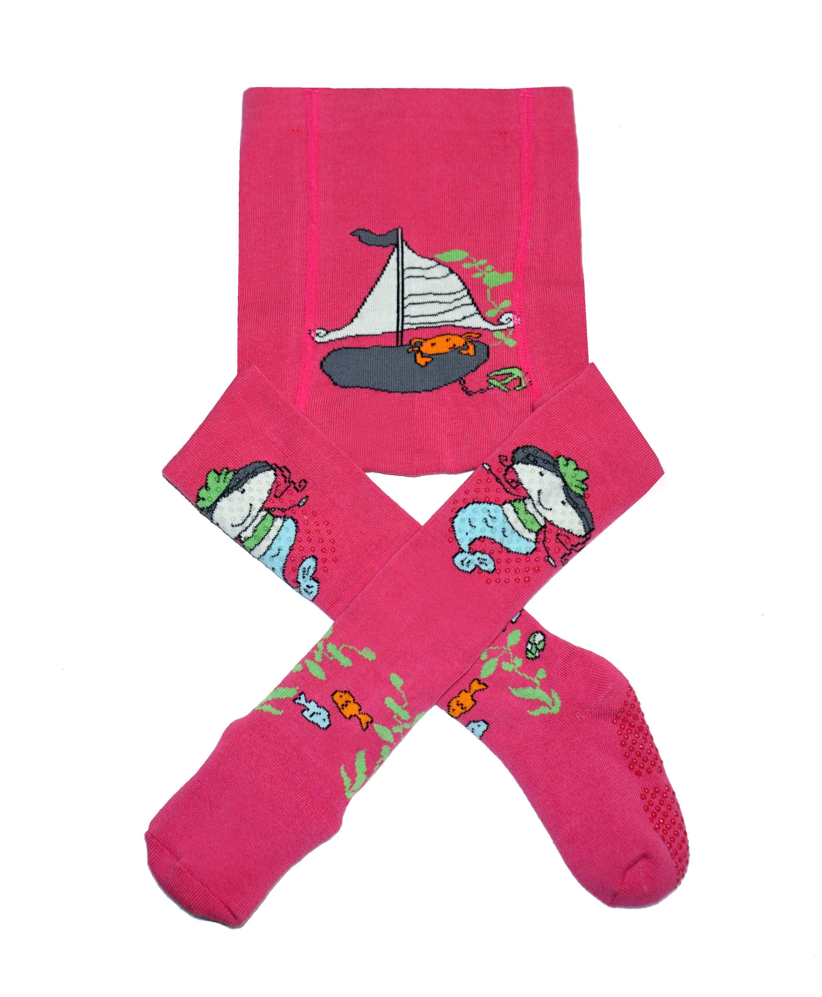 Girls Mermaid Friends Cotton Crawling Tights