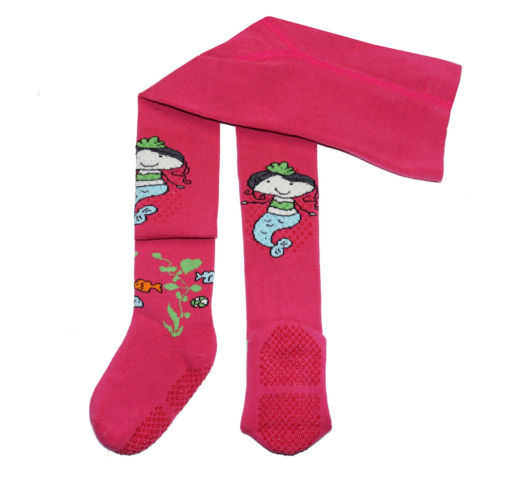 Girls Mermaid Friends Cotton Crawling Tights