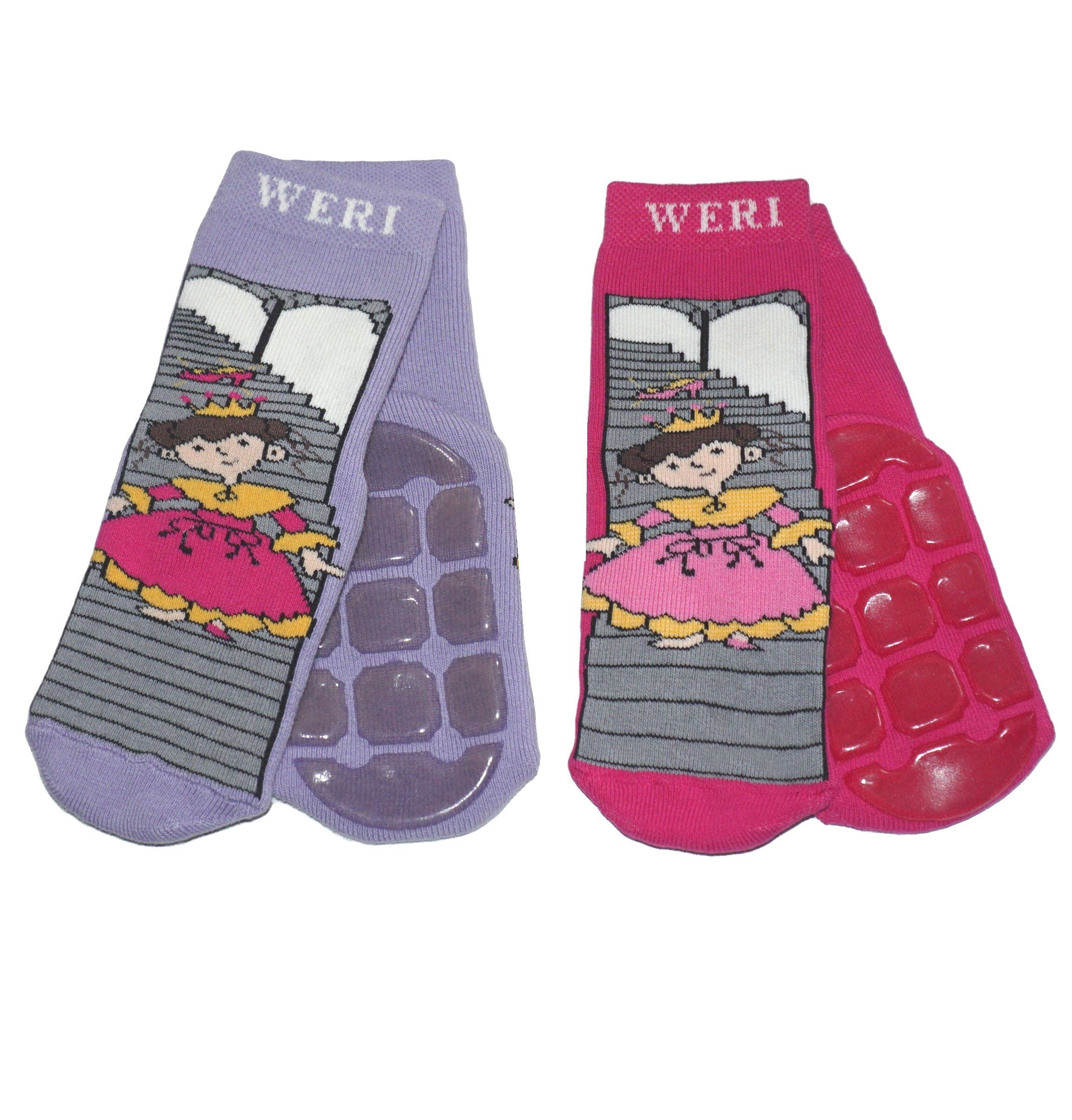 Girls Non-Slip Cotton Terry Socks Little Princess