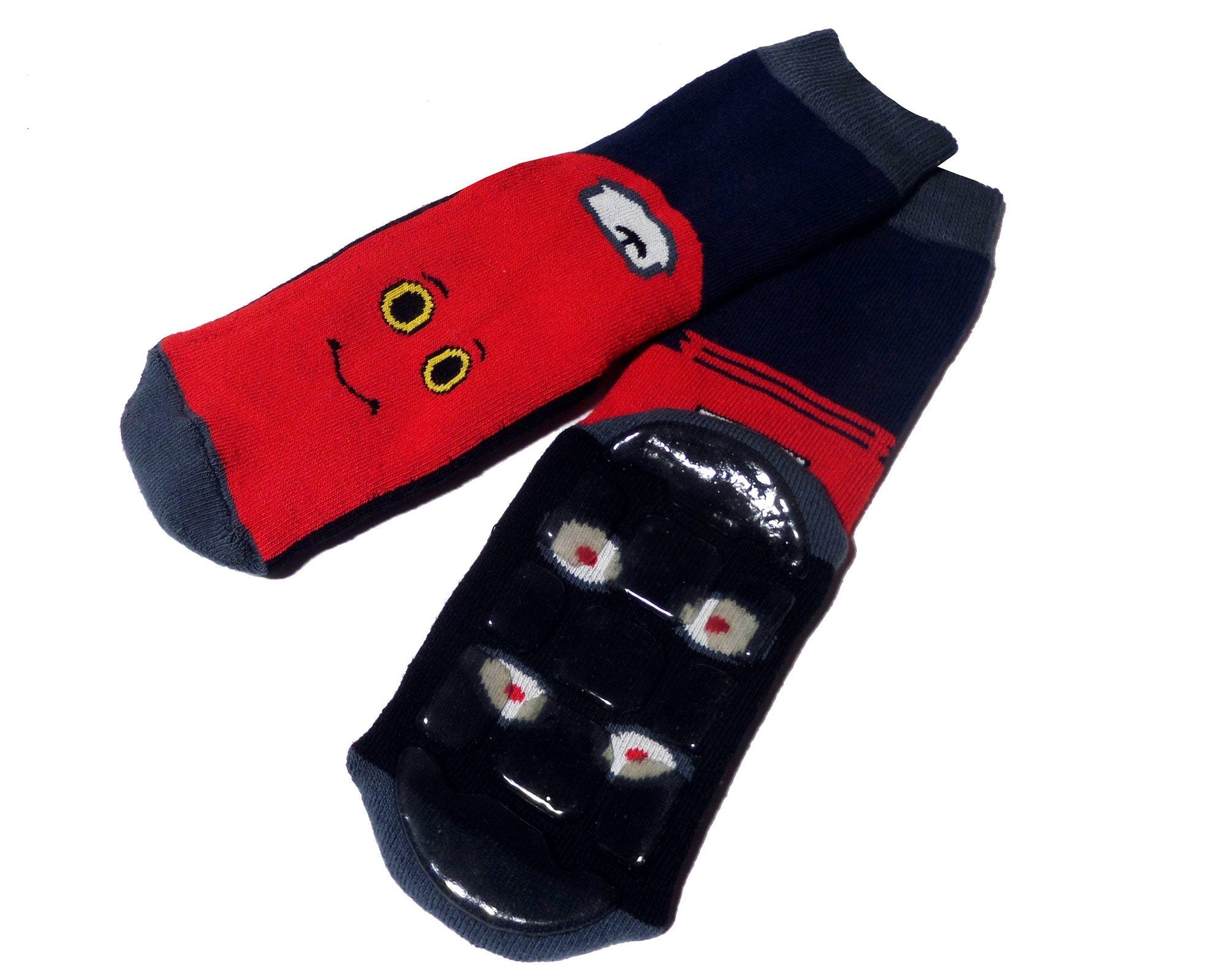 Boys Non-Slip Cotton Terry Socks Lightning