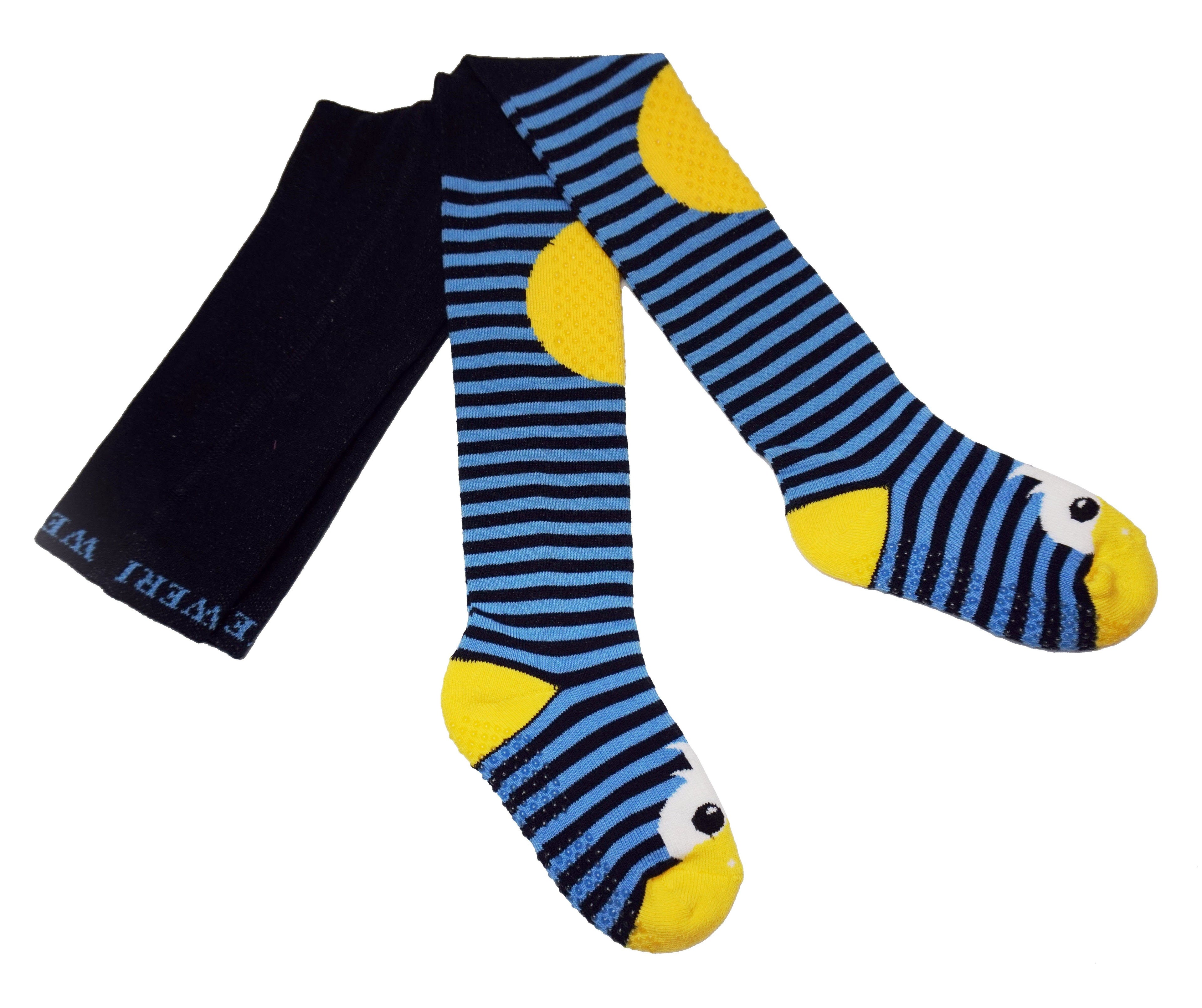 Baby Crawling Tights with Anti-Slip Soles – Duck Design