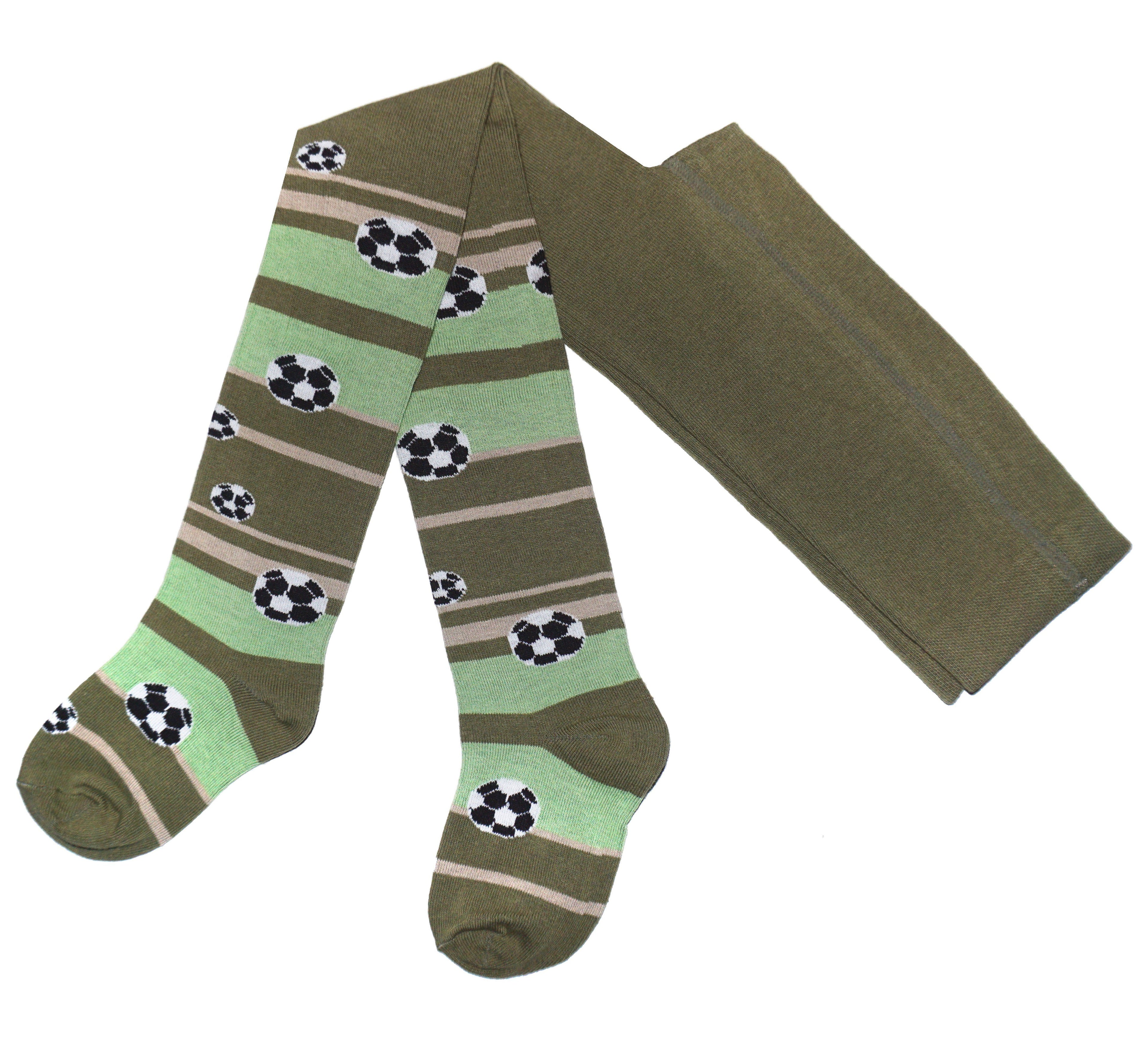 Boys Cotton Tights - Football Stars