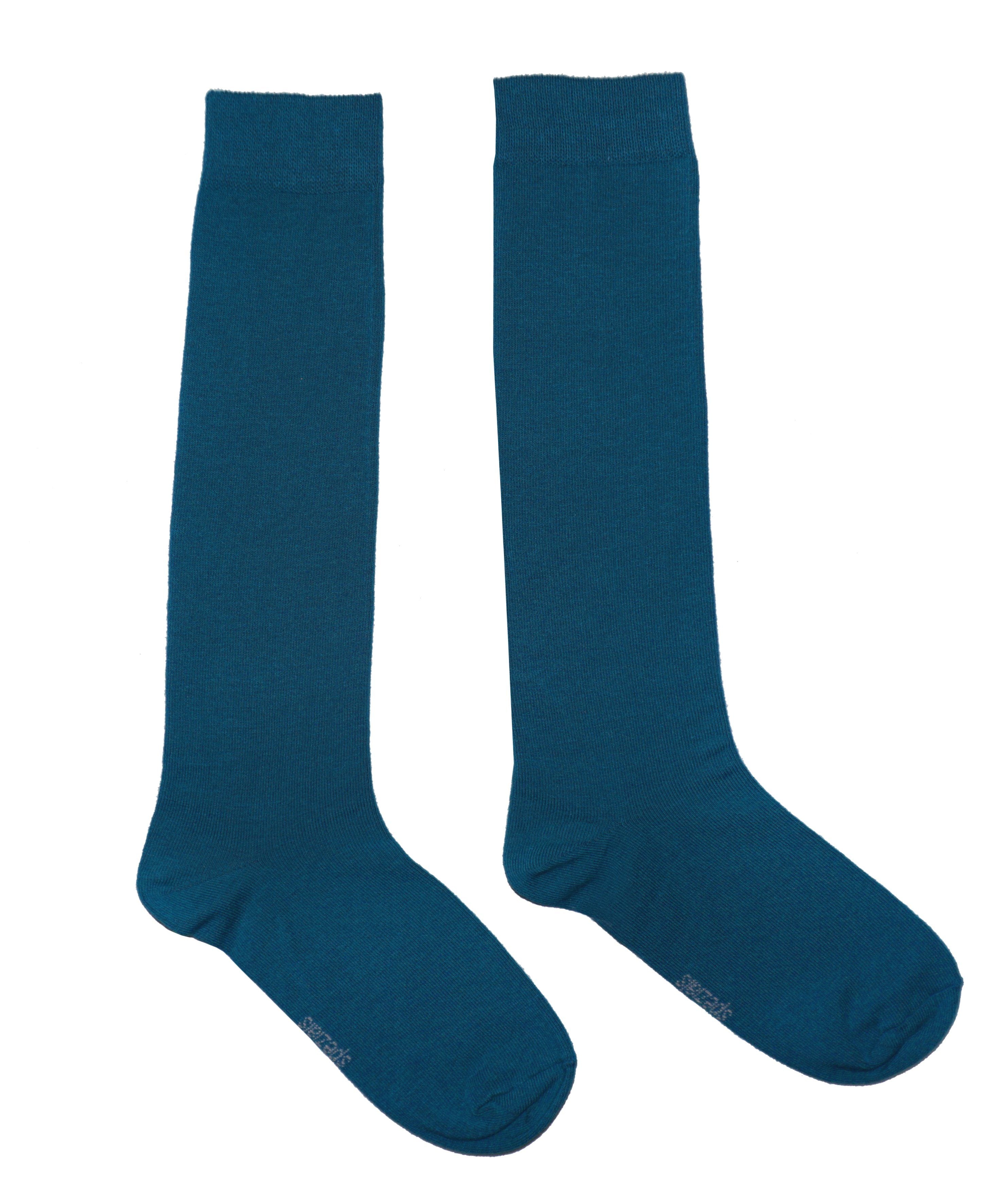 Women’s Pure Tones Knee-High Socks - Ocean Colors