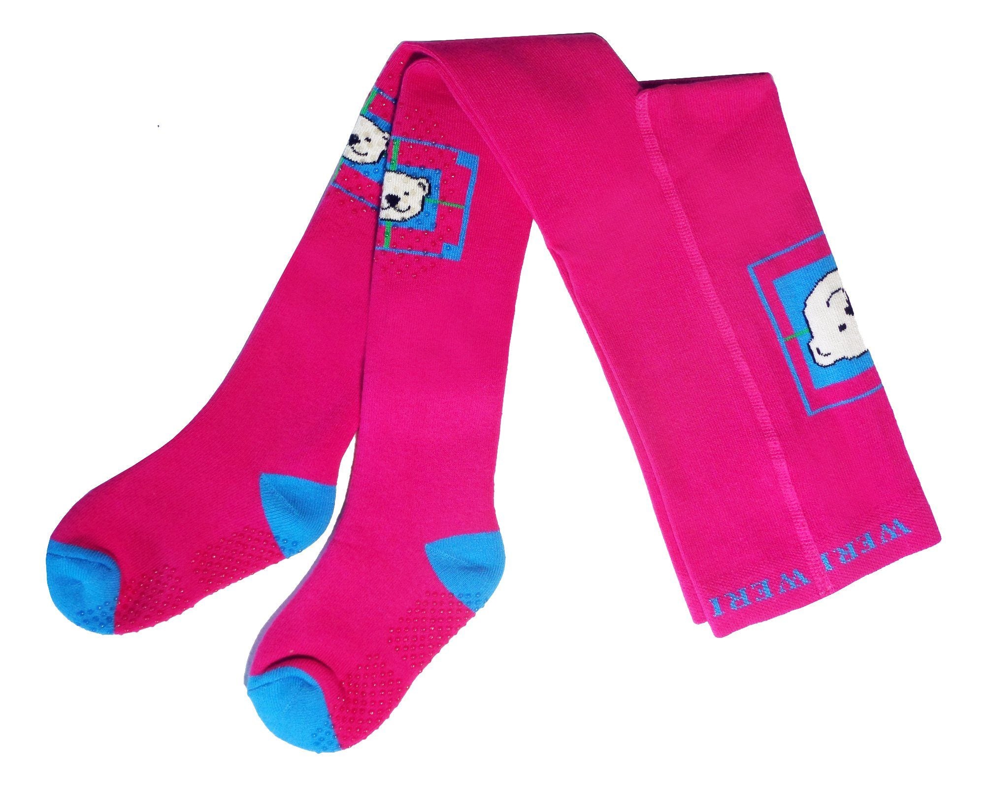 Baby Crawling Tights with Anti-Slip Soles – Bear Design