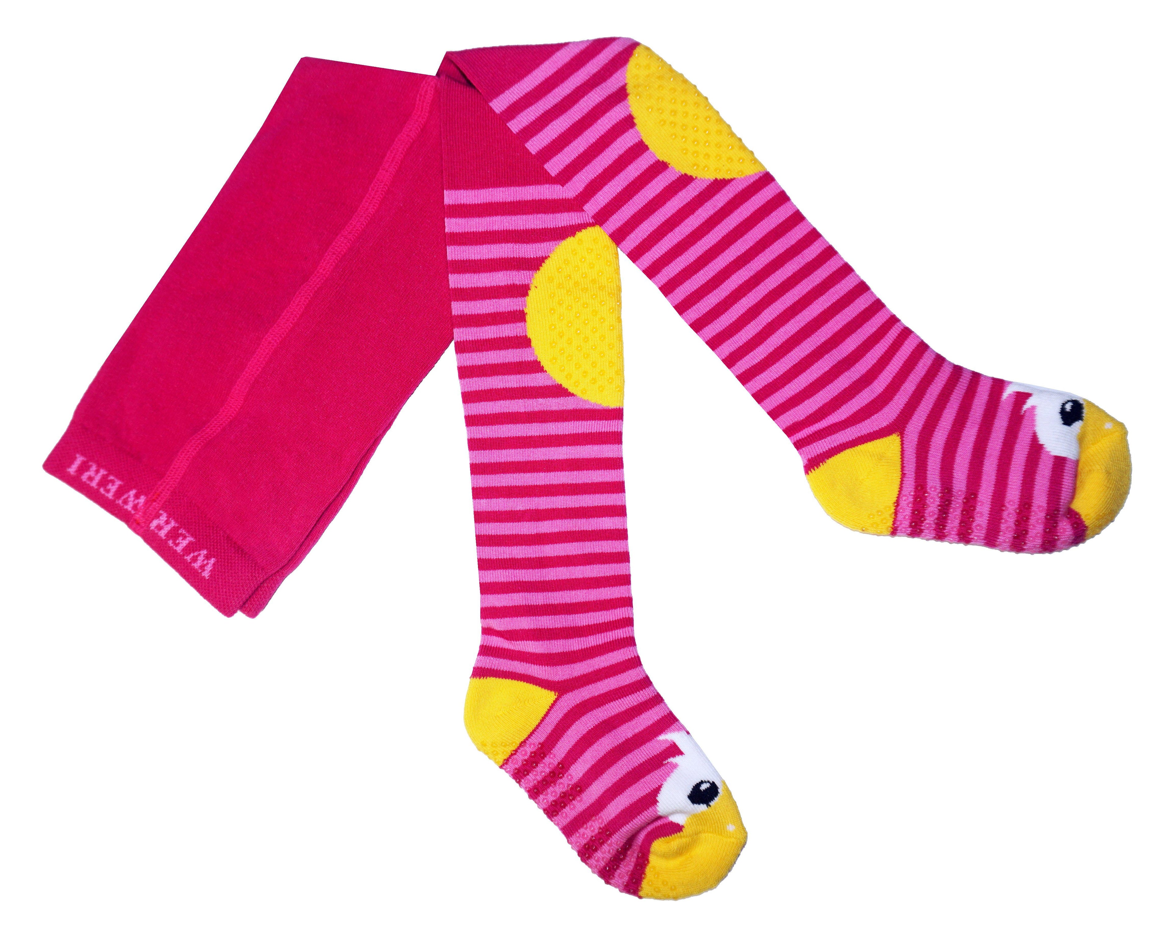Baby Crawling Tights with Anti-Slip Soles – Duck Design