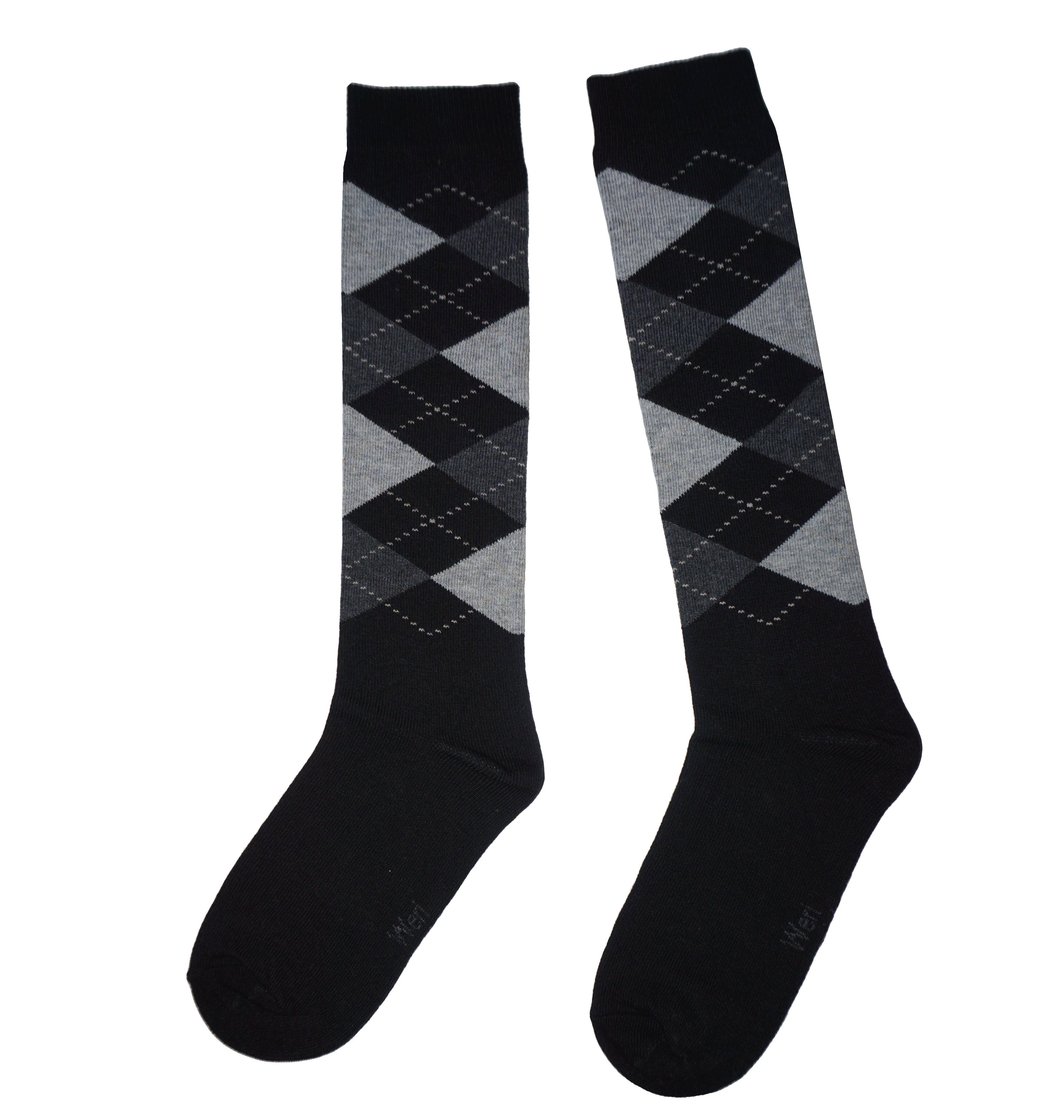 Kids Cotton Knee Socks – Highland Plaid