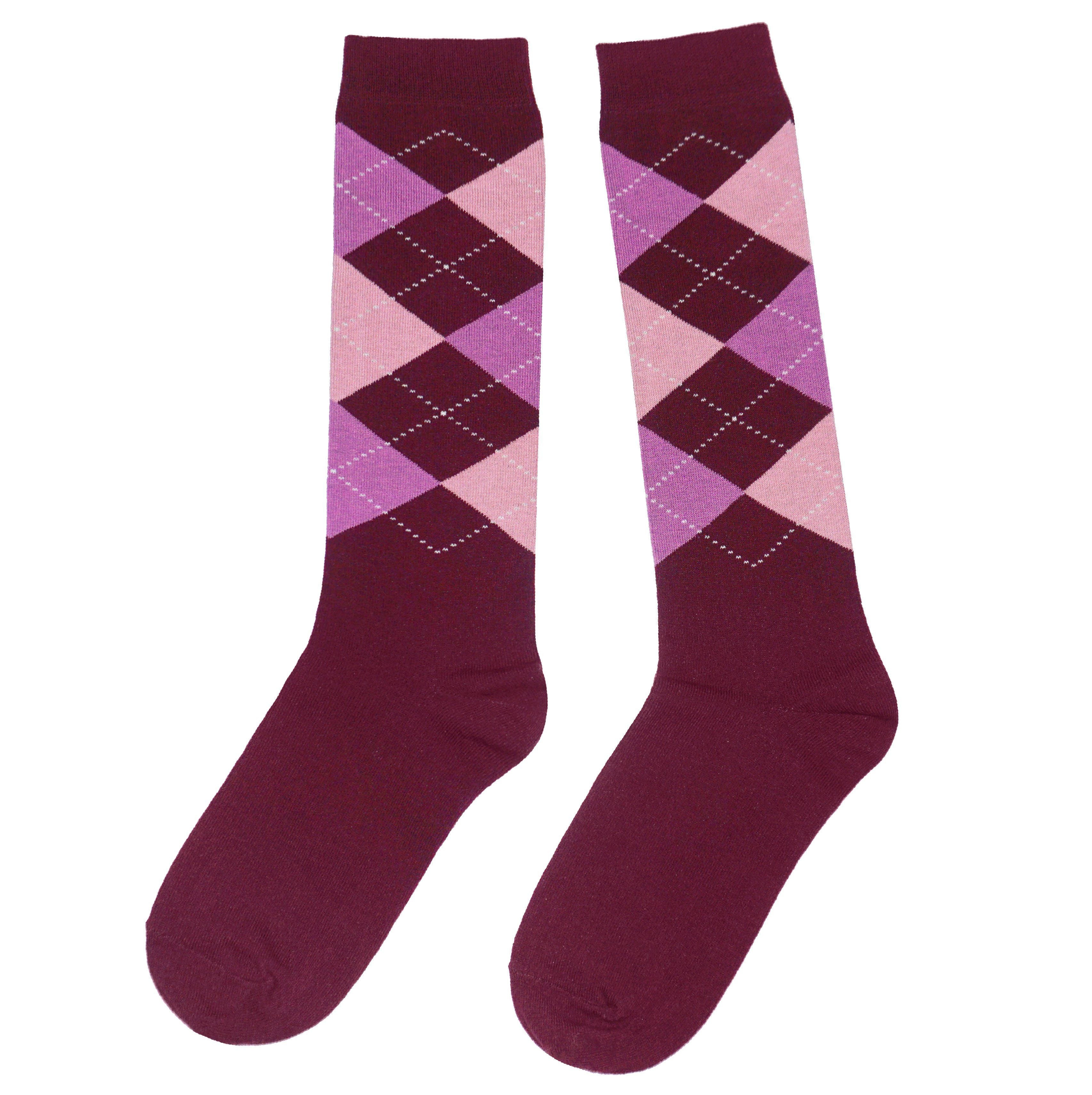 Kids Cotton Knee Socks – Highland Plaid