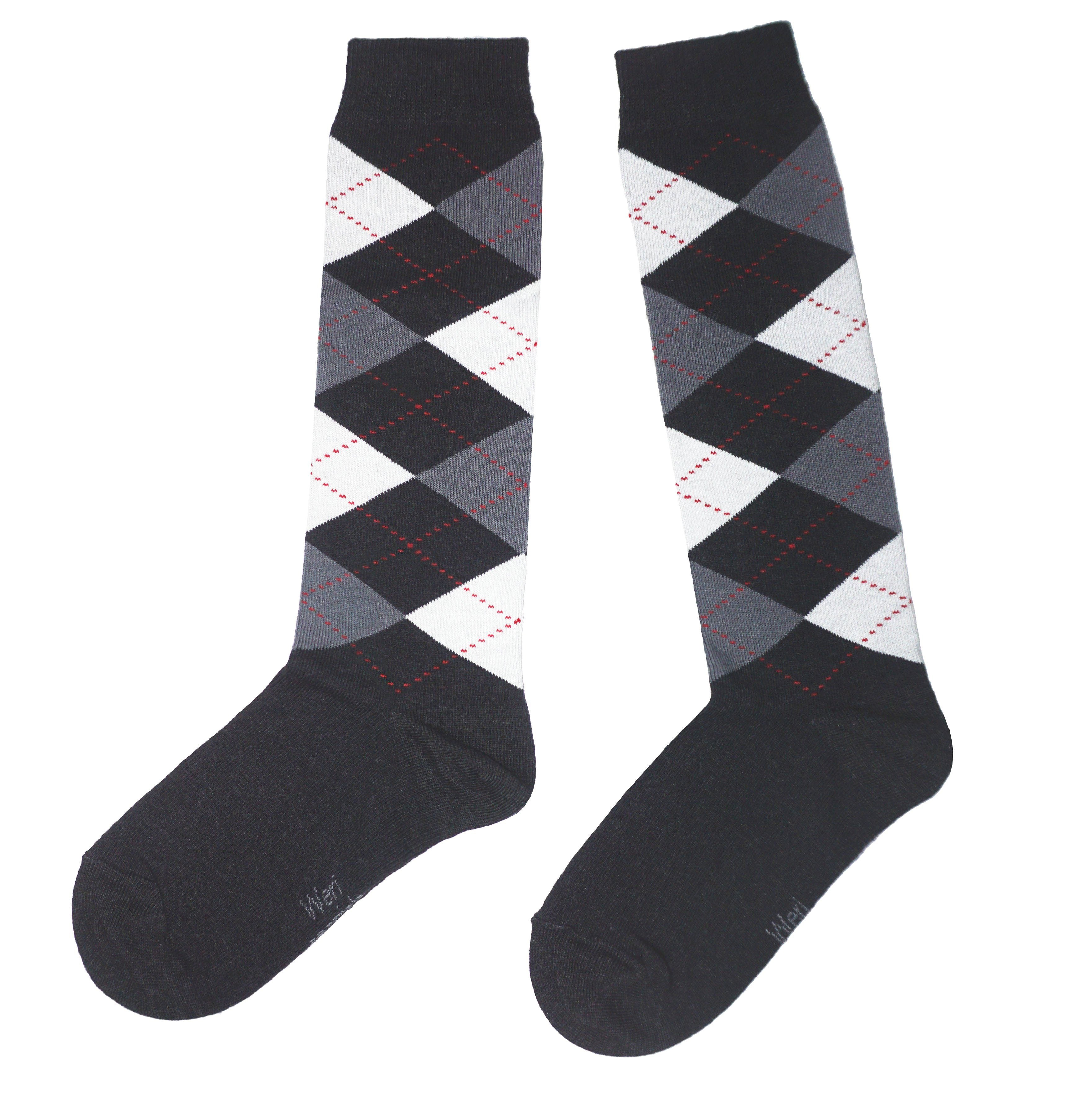 Kids Cotton Knee Socks – Highland Plaid