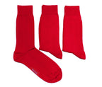 Men's Casual Socks 3-Pack - Red Colors