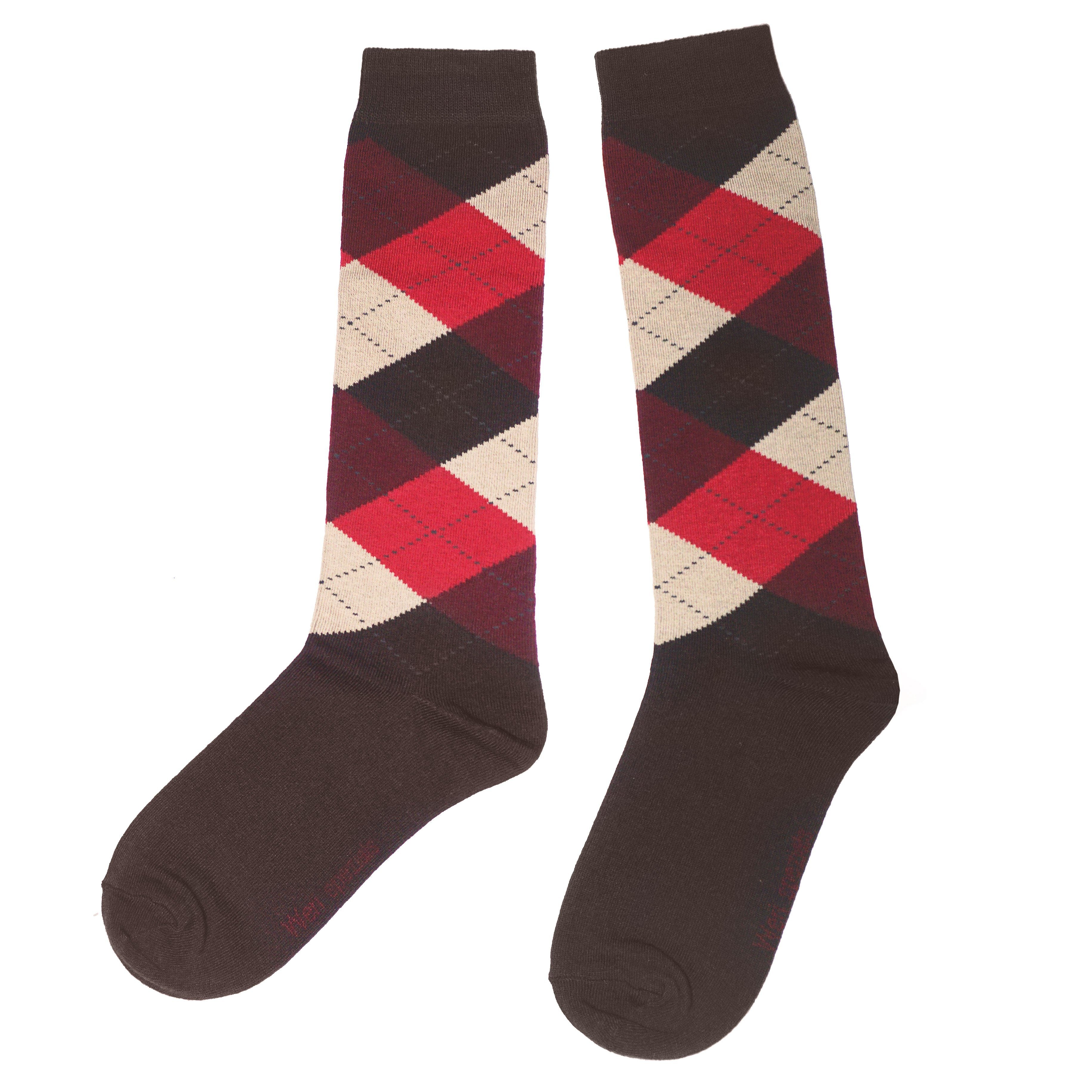 Kids Cotton Knee Socks – Highland Plaid