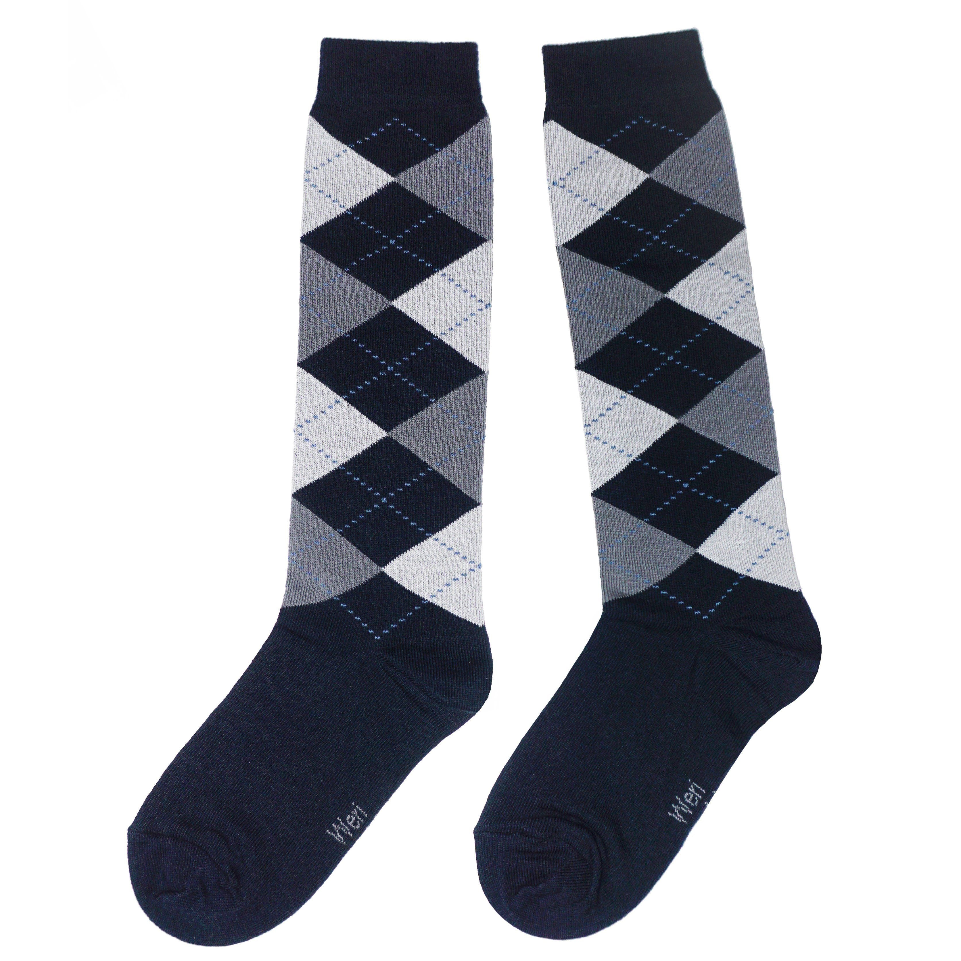 Kids Cotton Knee Socks – Highland Plaid